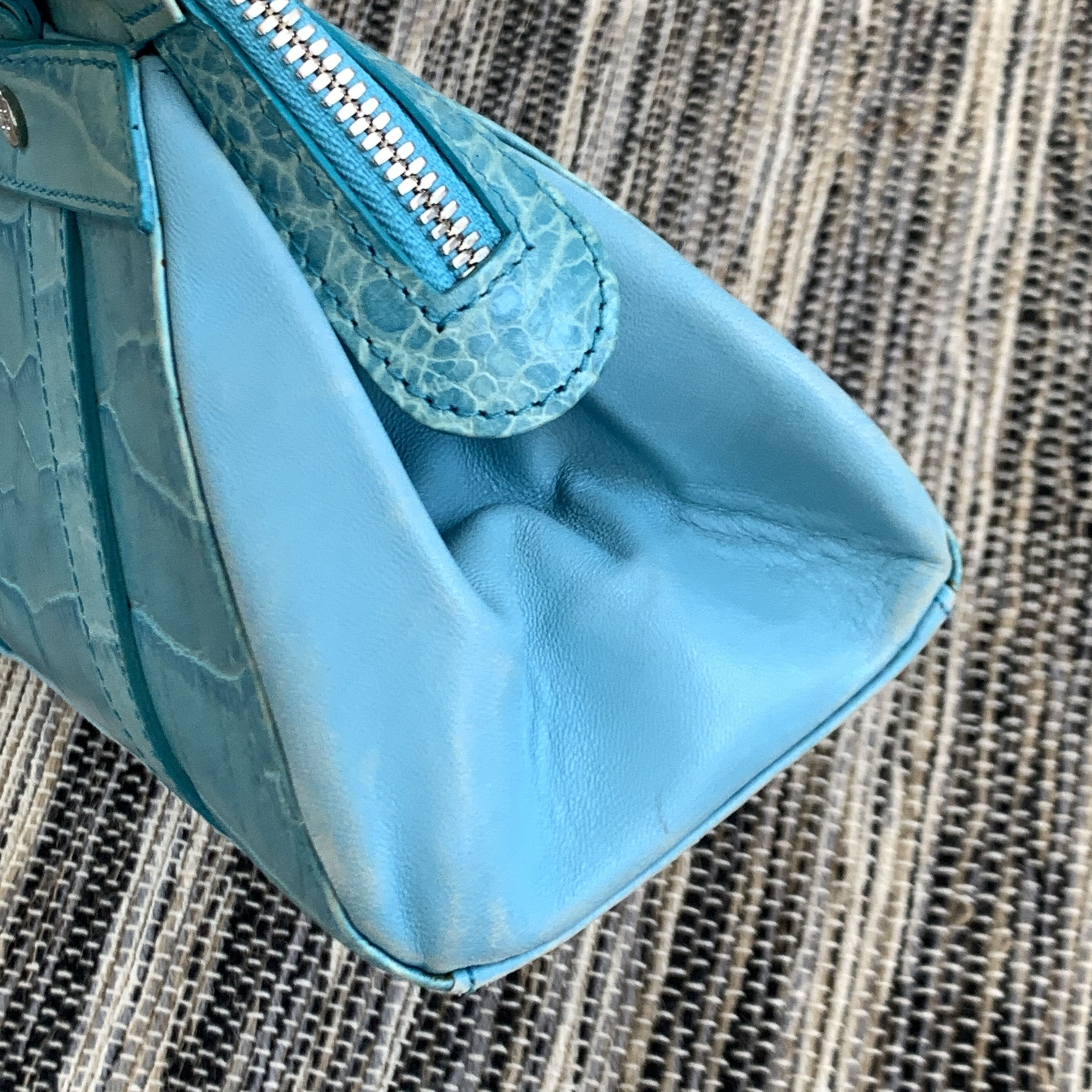 Escada Vintage Escada 90s Rare Women's Blue Handle Bag Size ONE SIZE - 7 Thumbnail