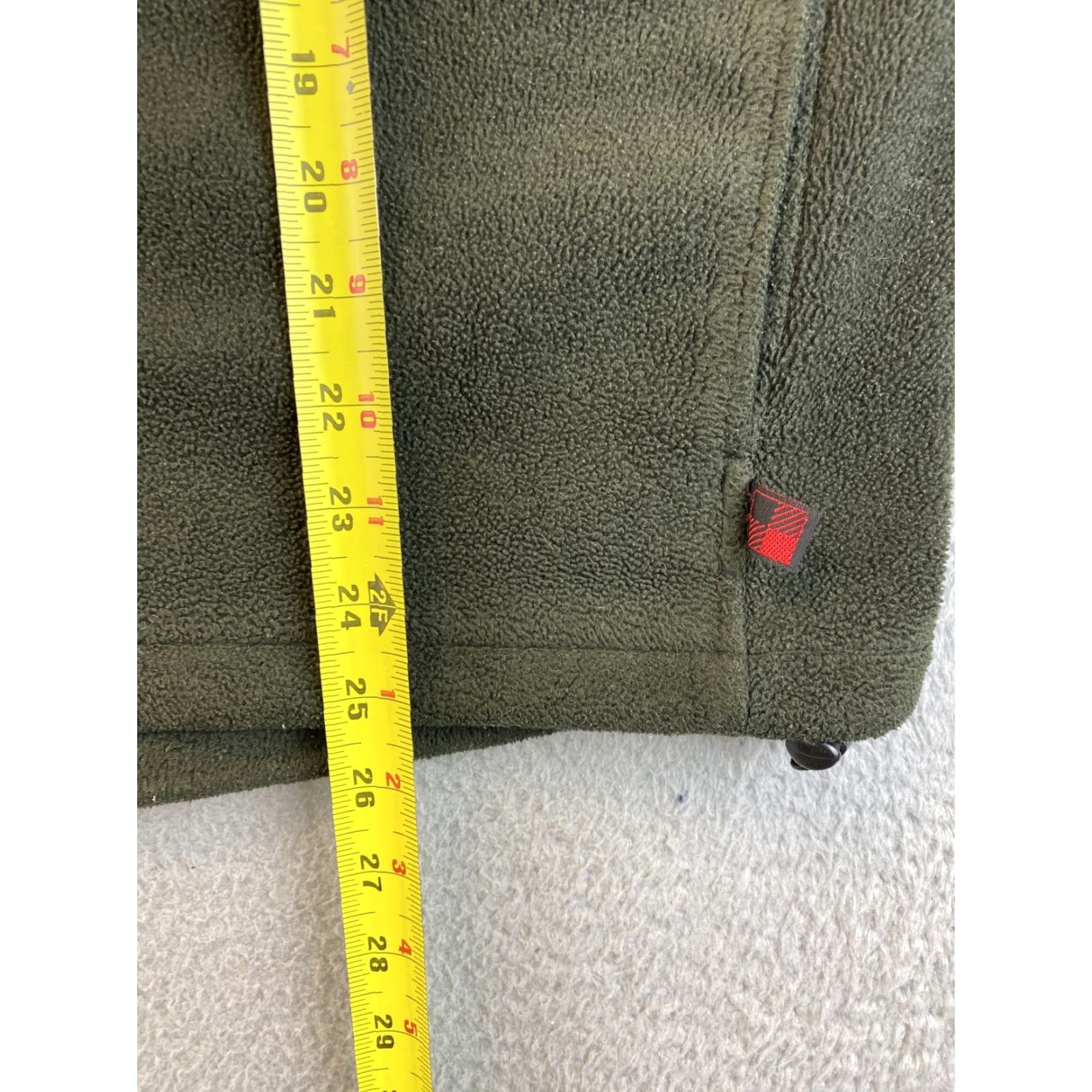 Vintage Woolrich Men's Large Fleece Vest Jacket Full Zip Pockets Green / 69-63 Size US L / EU 52-54 / 3 - 6 Thumbnail