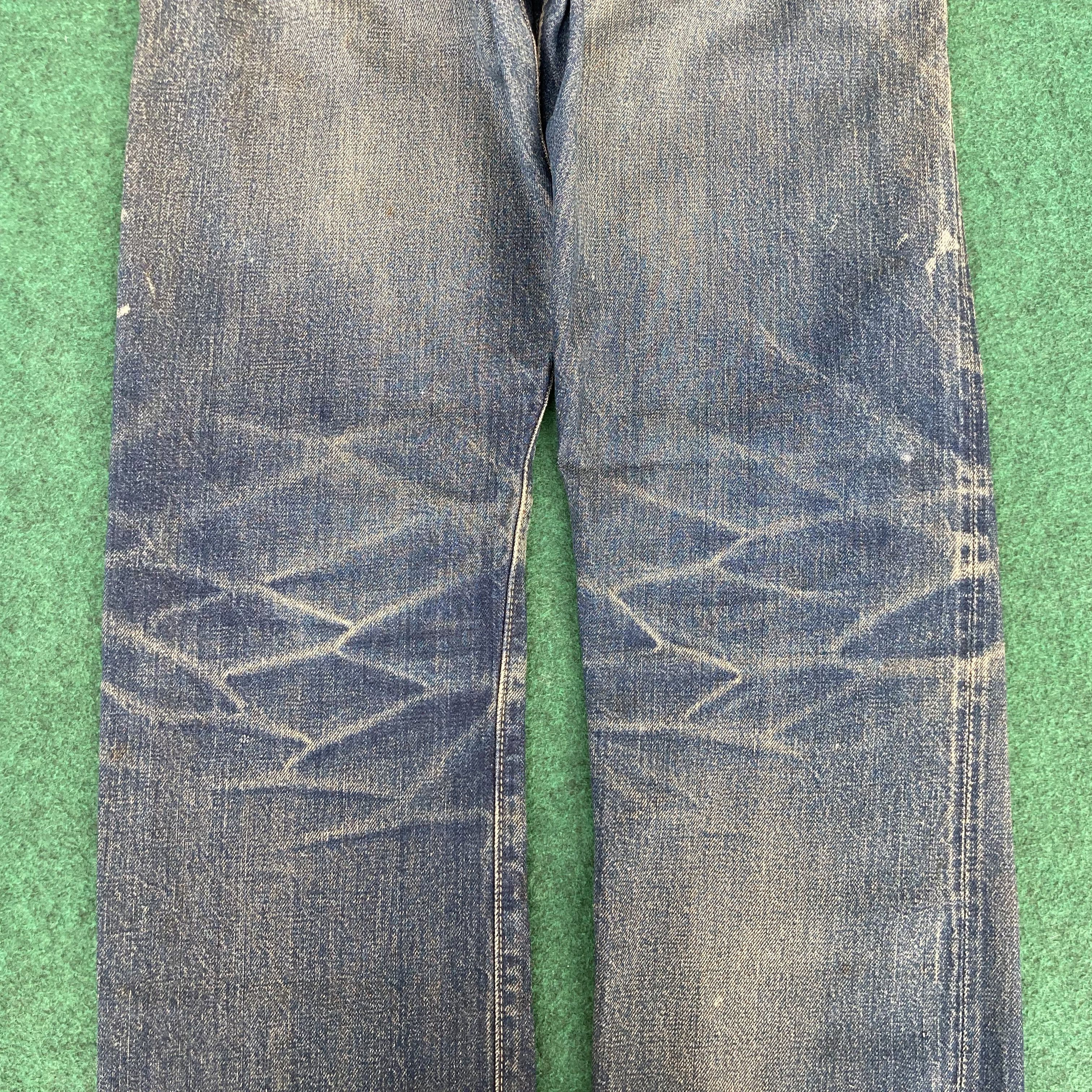 Johnbull Vtg Sewing Chop John Bull Osaka Denim Japan Selvedge Jeans Size US 27 - 15 Thumbnail