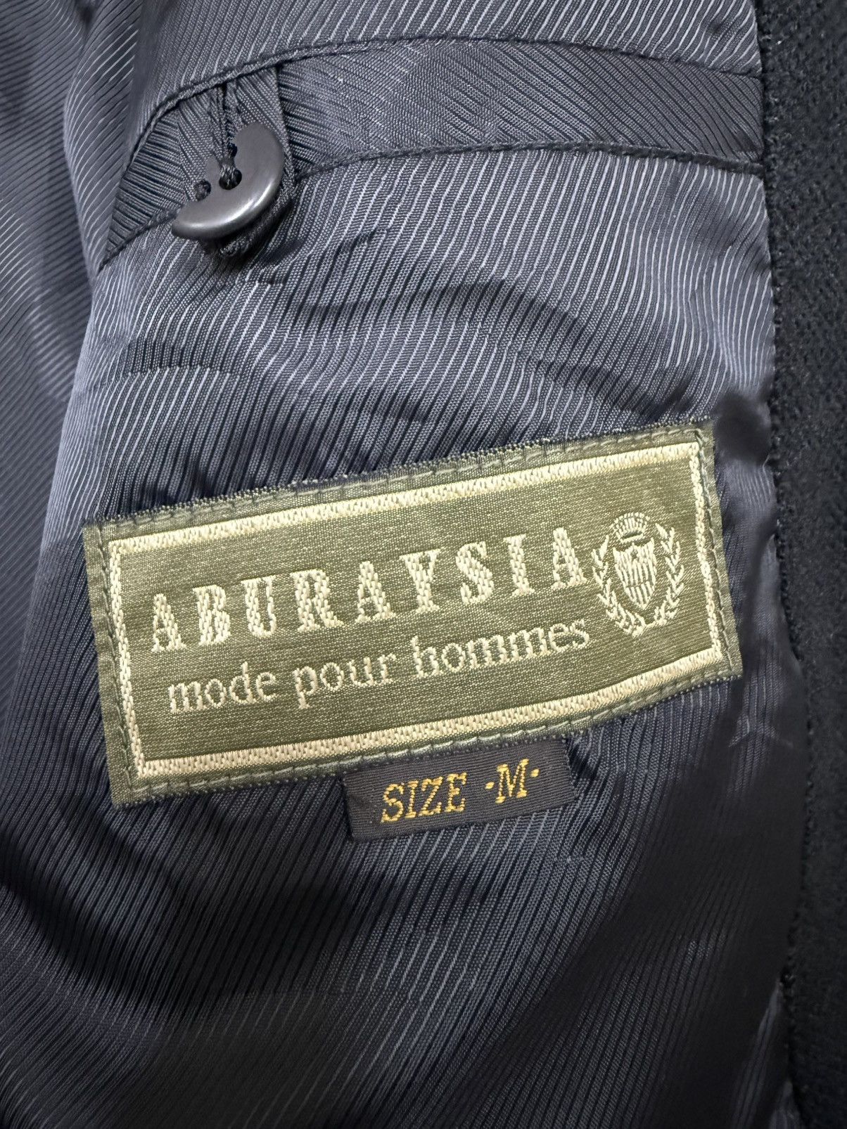 Japanese Brand Aburaysia mode pour homme wool button up jacket Size US M / EU 48-50 / 2 - 6 Thumbnail