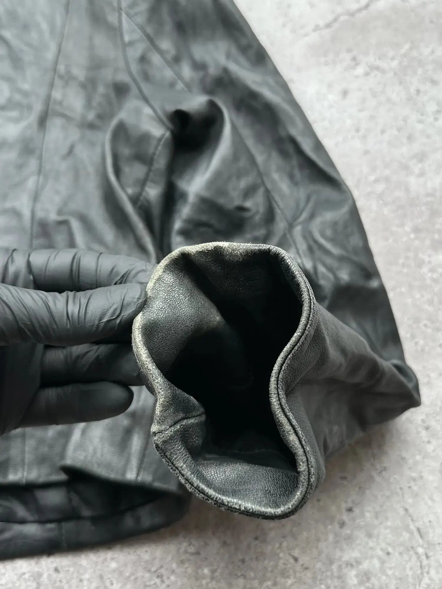 Vintage Vintage Cropped Leather Jacket C389(V7) Size S / US 4 / IT 40 - 11 Thumbnail