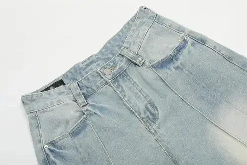 Jean High street loose straight washed stitching jeans y2k Size US 32 / EU 48 - 4 Thumbnail