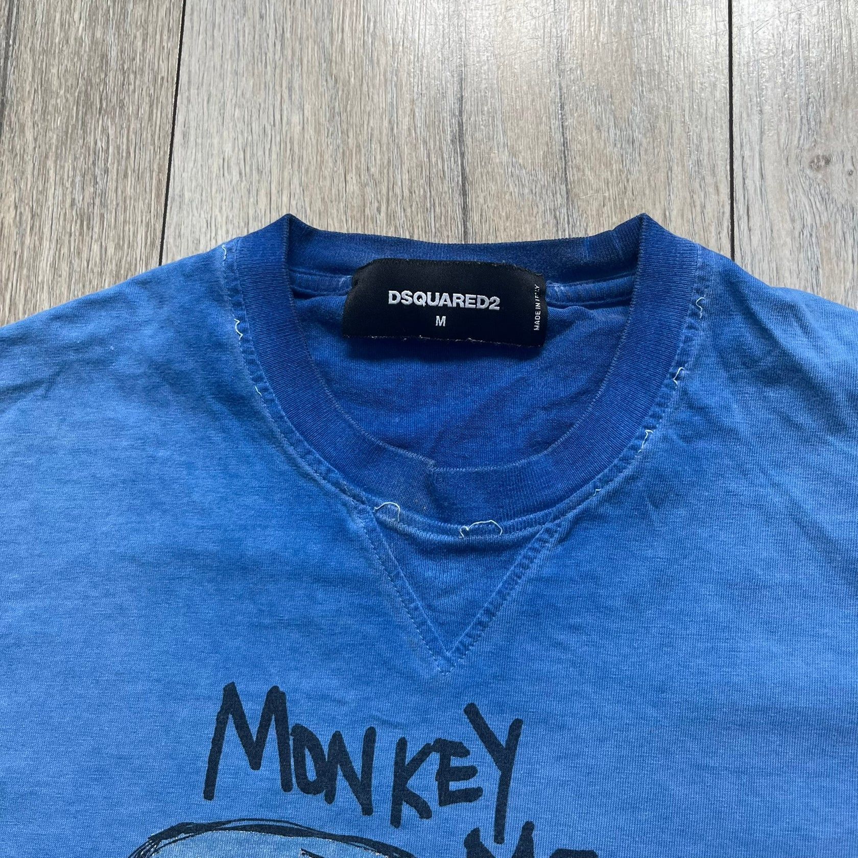 Dsquared2 Dsquared2 Blue Rebel Monkey SS2015 Tee Size US M / EU 48-50 / 2 - 5 Thumbnail