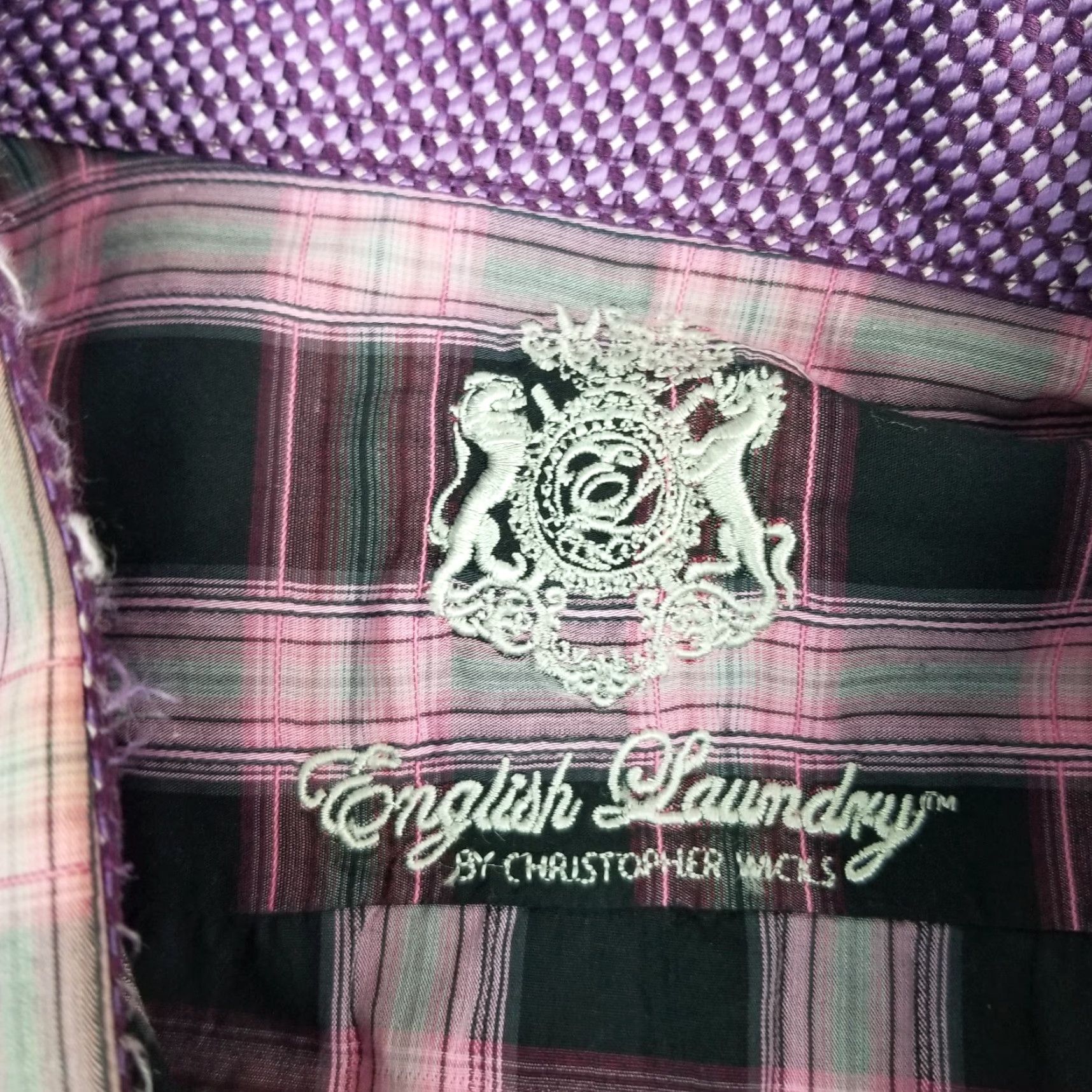 English Laundry English Laundry Button Up Shirt Mens 17 1/2 Plaid Multicolor Long Sleeves Size US L / EU 52-54 / 3 - 3 Thumbnail