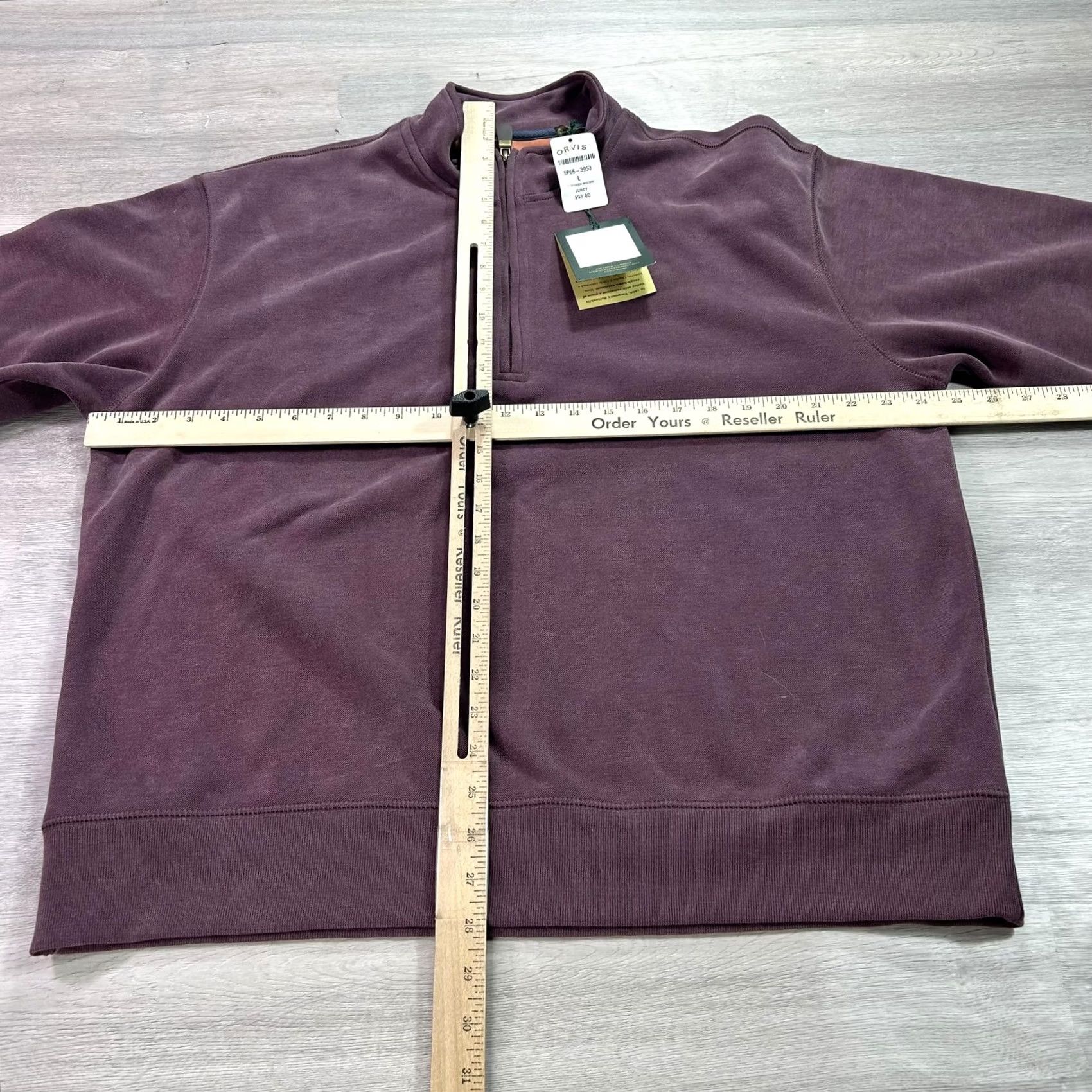 Orvis Orvis Sweatshirt Mens Large Burgundy Elbow Patches 1/4 Zip Pullover Size US L / EU 52-54 / 3 - 6 Thumbnail
