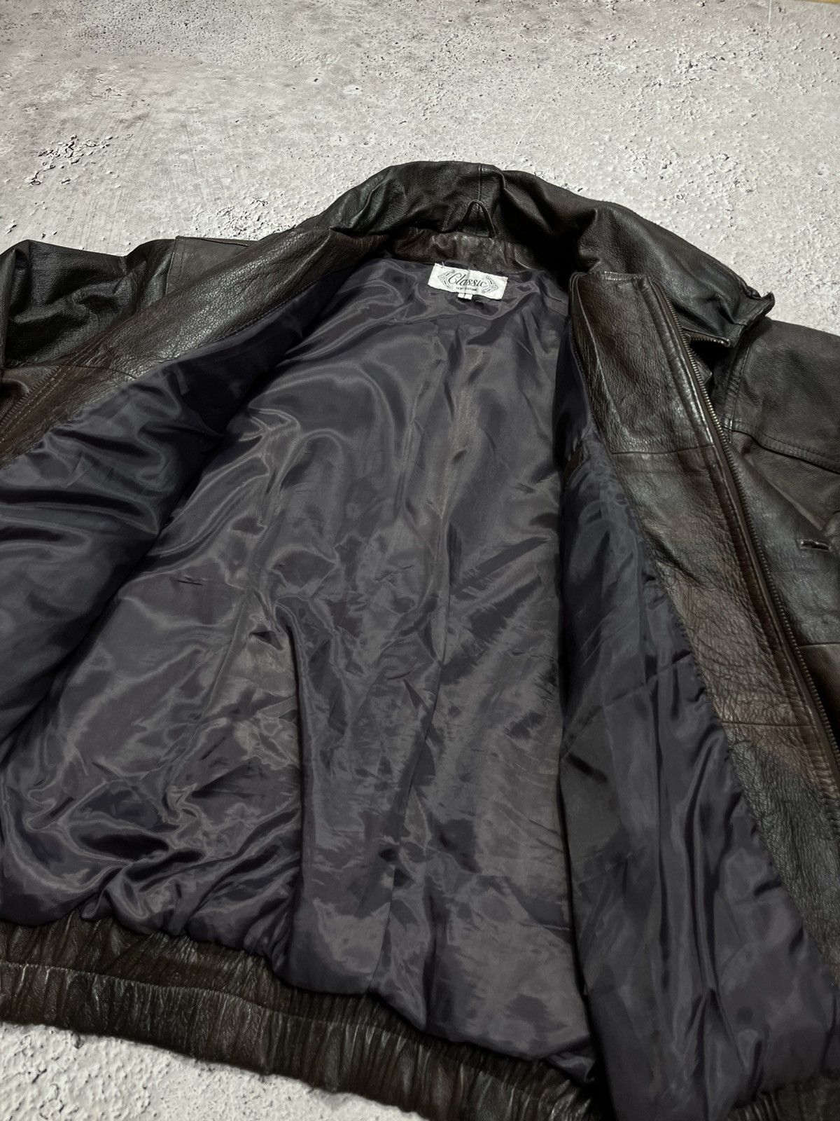 Leather Vintage Leather Bomber Jacket Brown Men Size L Zip Aviator Size US L / EU 52-54 / 3 - 9 Thumbnail