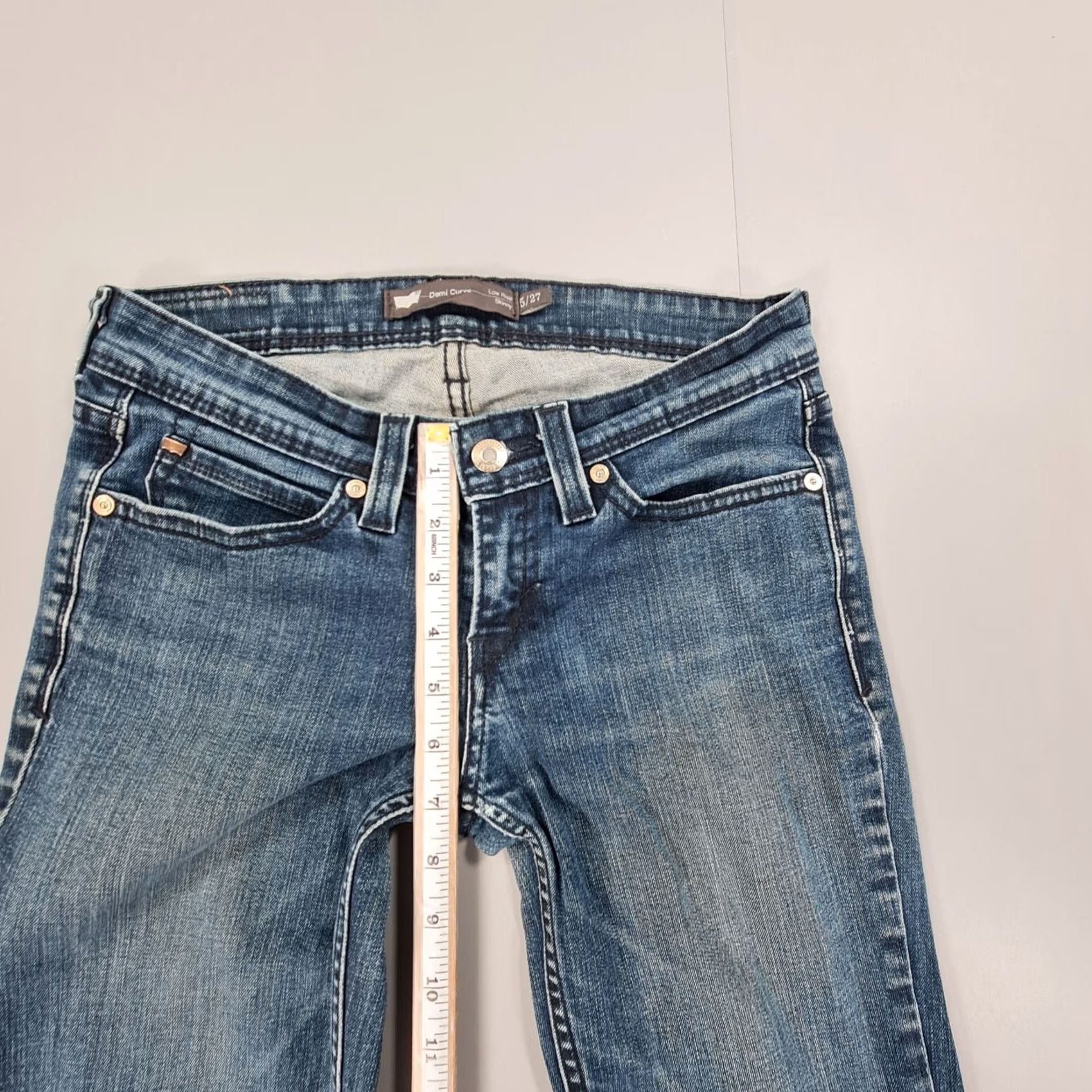 Levi's Levi's Jeans W27 L29 Skinny Low Rise Stretch Denim Womens Size 27" / US 4 / IT 40 - 7 Thumbnail