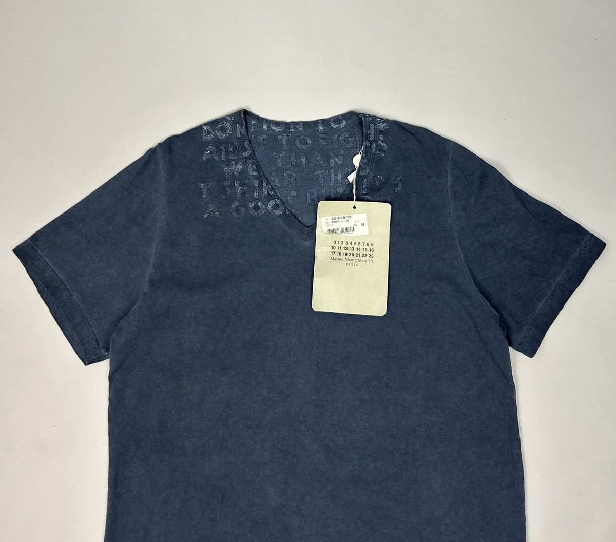 Maison Margiela Maison Martin Margiela AIDS Awareness Garment Dyed T-Shirt Size US M / EU 48-50 / 2 - 3 Thumbnail