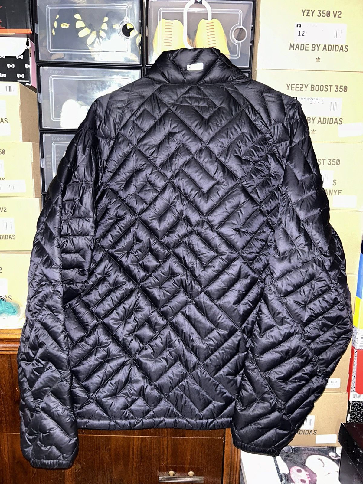 Supreme Supreme Spellout Quilted Lightweight Down Jacket Black SS22 Size US L / EU 52-54 / 3 - 3 Thumbnail
