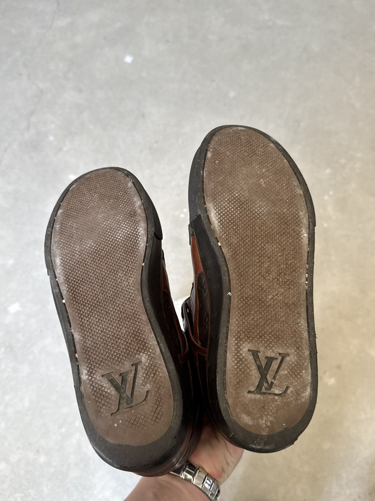 Louis Vuitton Louis Vuitton Archive Monogram High Top Sneakers Size US 7.5 / EU 40-41 - 11 Thumbnail