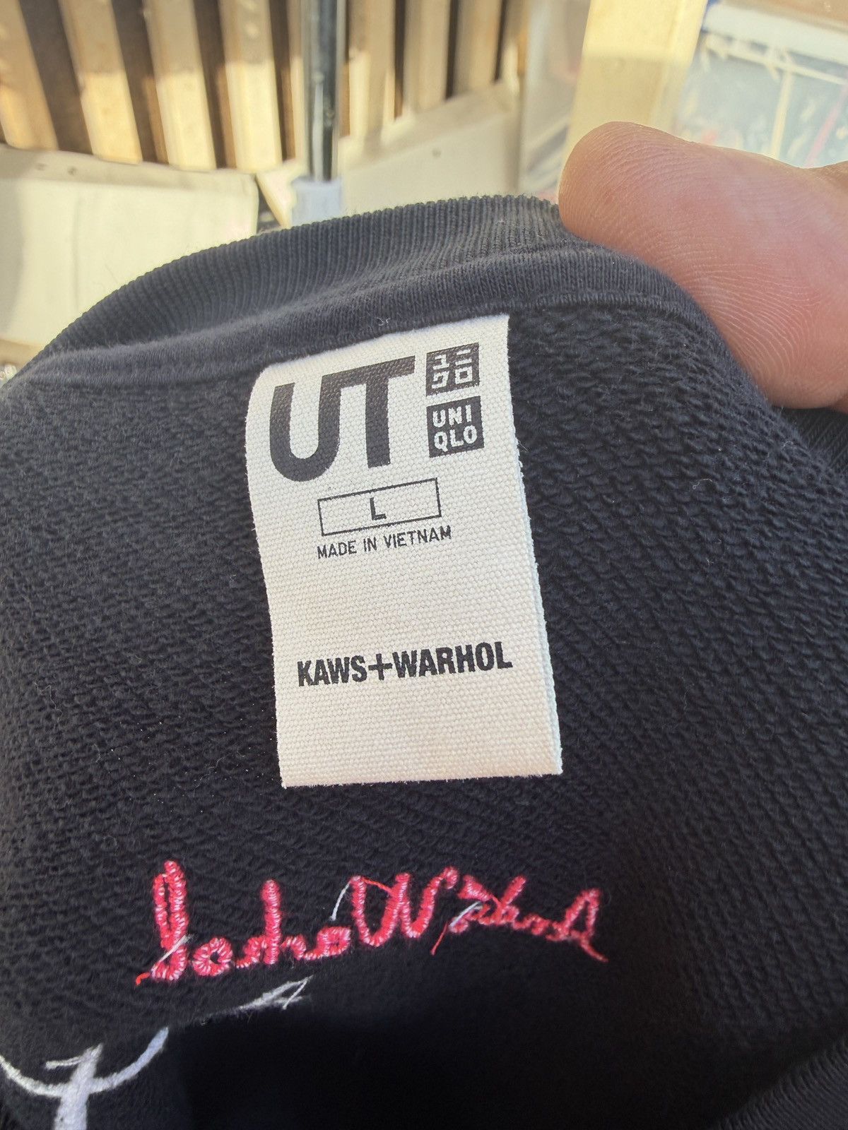 Andy Warhol × Uniqlo PreOwned KAWS x Uniqlo Warhol Graphic Sweatshirt Men's L Size US L / EU 52-54 / 3 - 5 Thumbnail