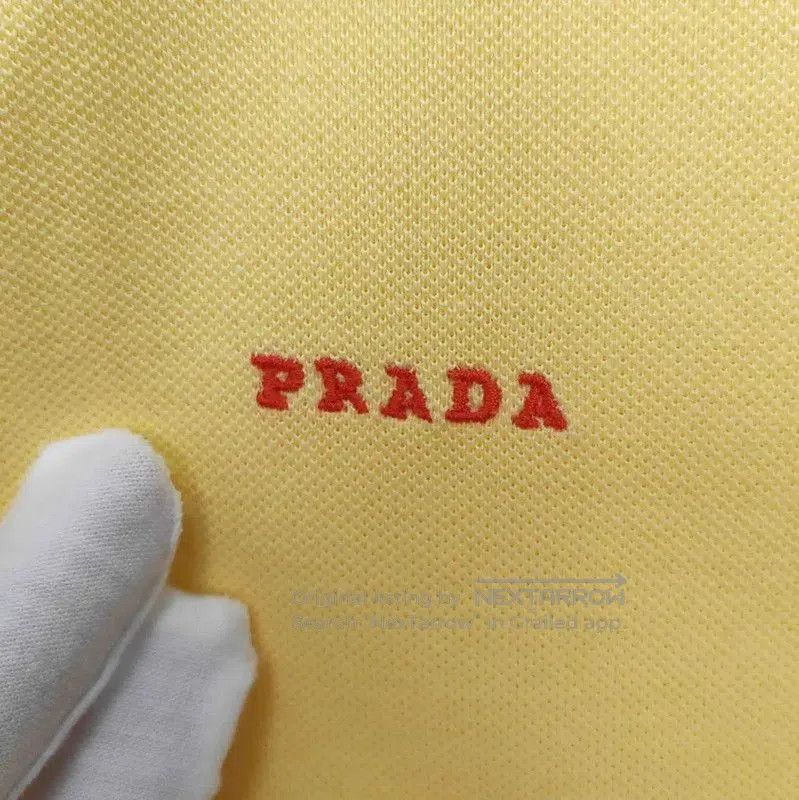 Prada Prada Men's Yellow Cotton Polo Shirt. Size US XL / EU 56 / 4 - 5 Thumbnail