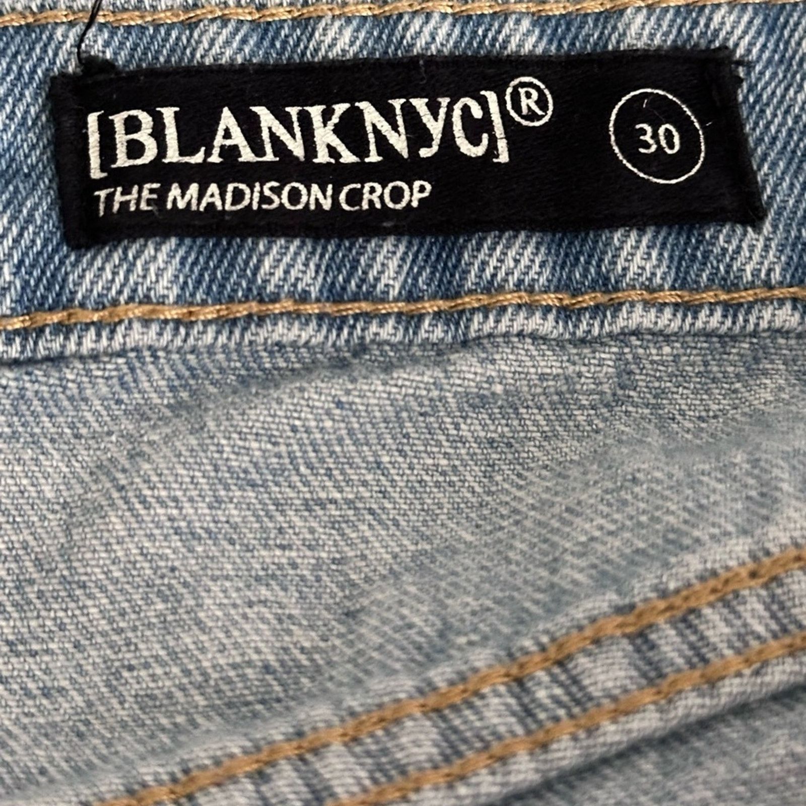 BLANKNYC BLANKNYC The Madison Crop Distressed Jeans Womens Size 30 Size 30" / US 8 / IT 44 - 6 Thumbnail