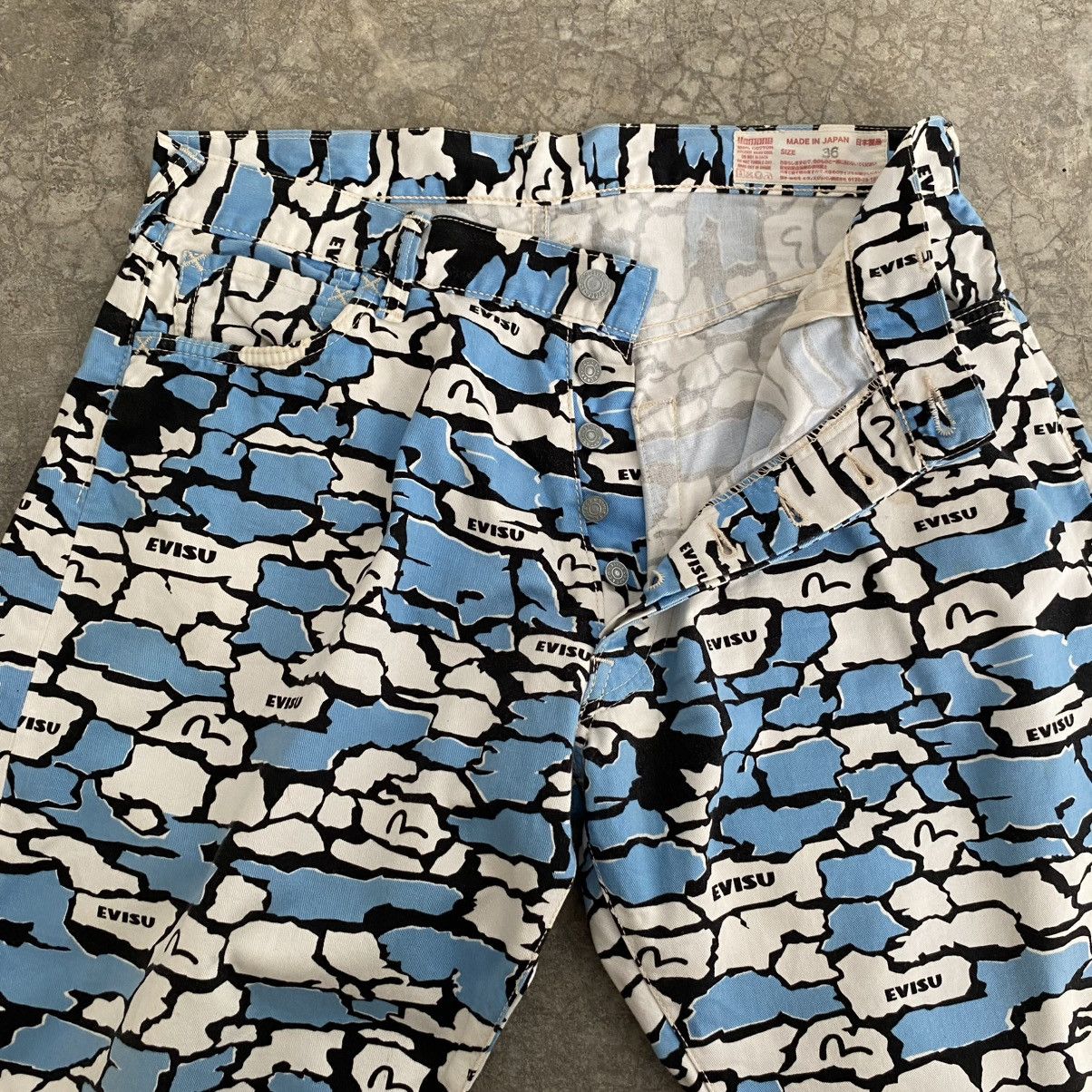 Evisu 2001 Evisu Ishigaki Camo OVP Baggy Jeans Shorts Jorts Size US 34 / EU 50 - 19 Thumbnail