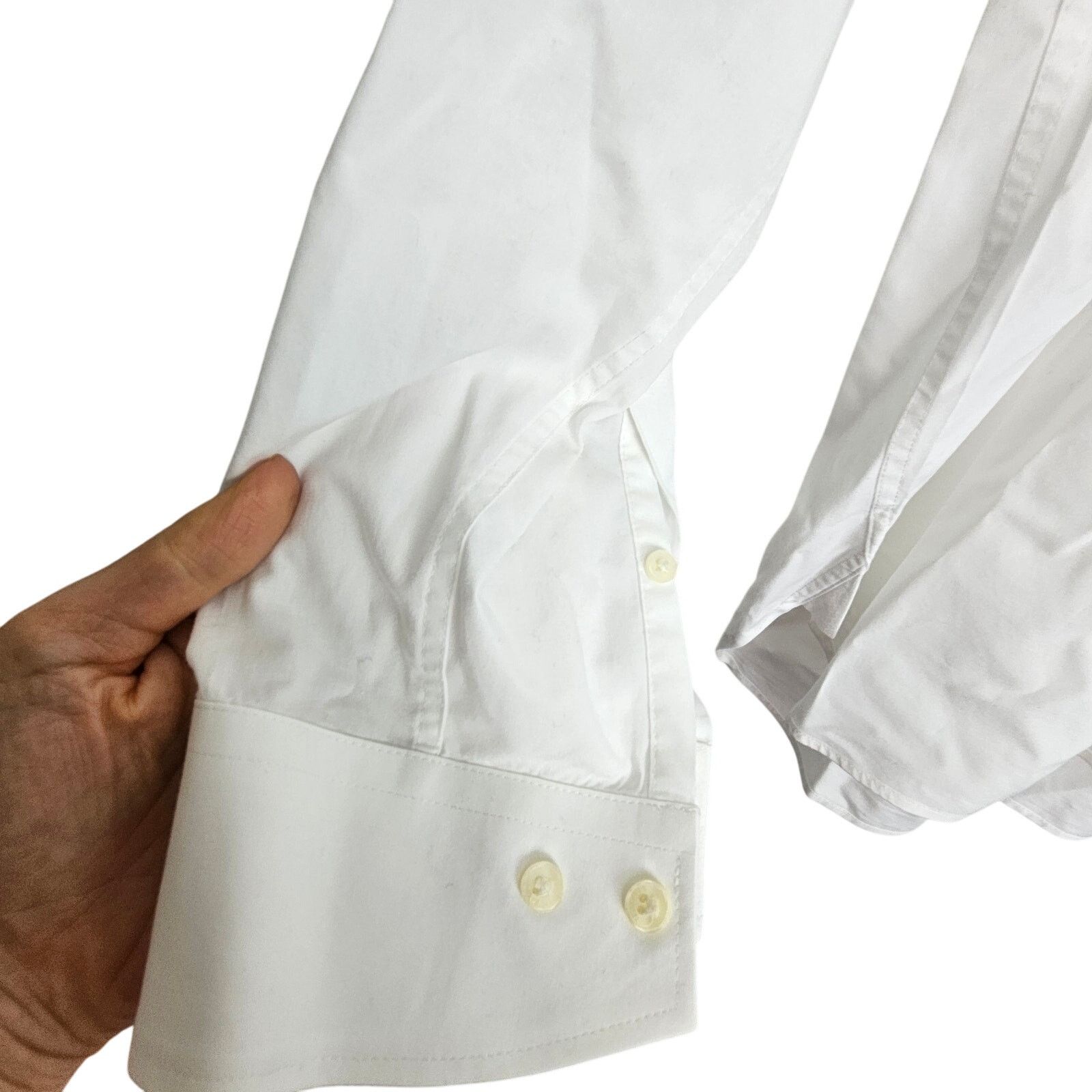 Ted Baker Ted Baker Endurance White Slim Fit Dress Shirt Classic 36/37 Size US XL / EU 56 / 4 - 4 Thumbnail