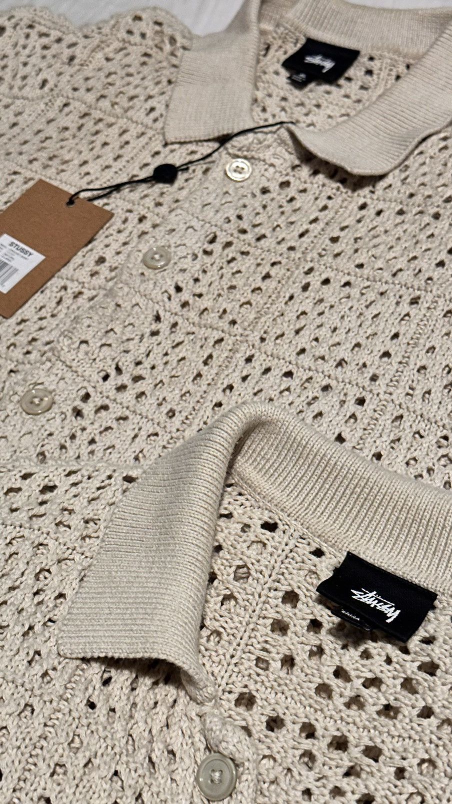 Stussy Stussy Crochet Button up Size US XL / EU 56 / 4 - 2 Thumbnail