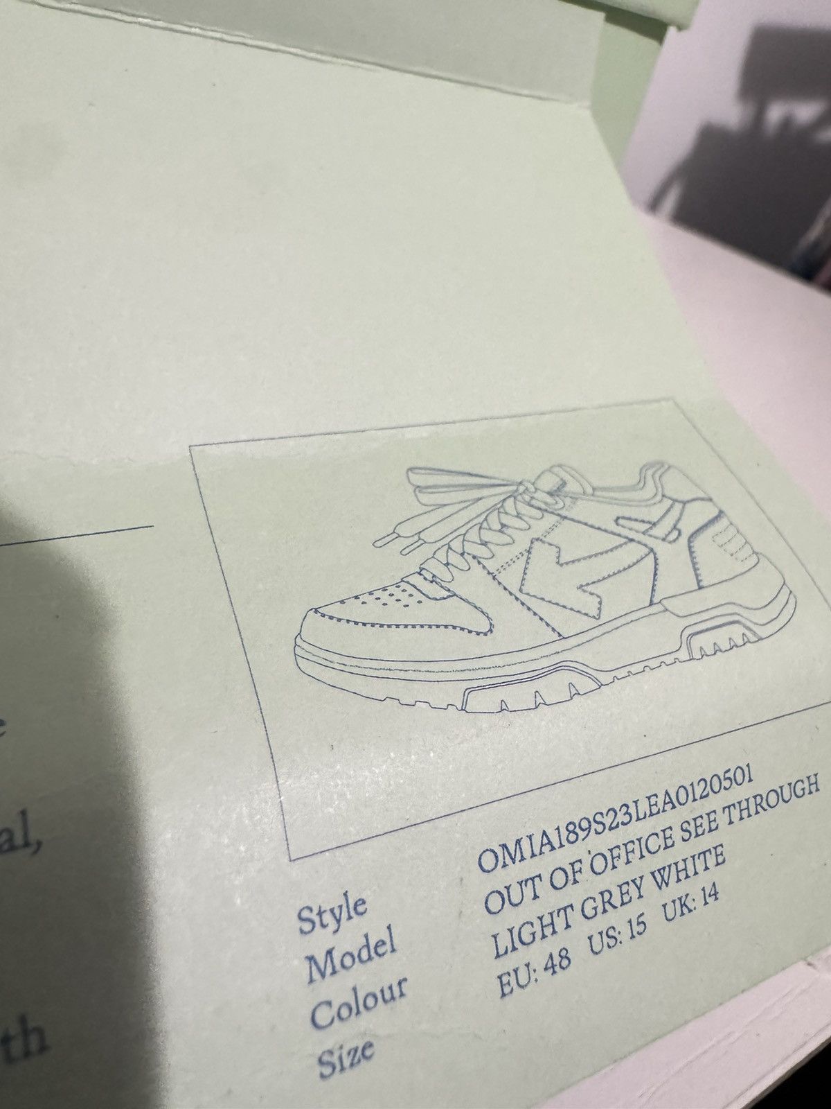 Off-White Off-White Out Of Office Sneakers White/Grey SZ 48 New w/ Box Size US 14 / EU 47 - 8 Thumbnail