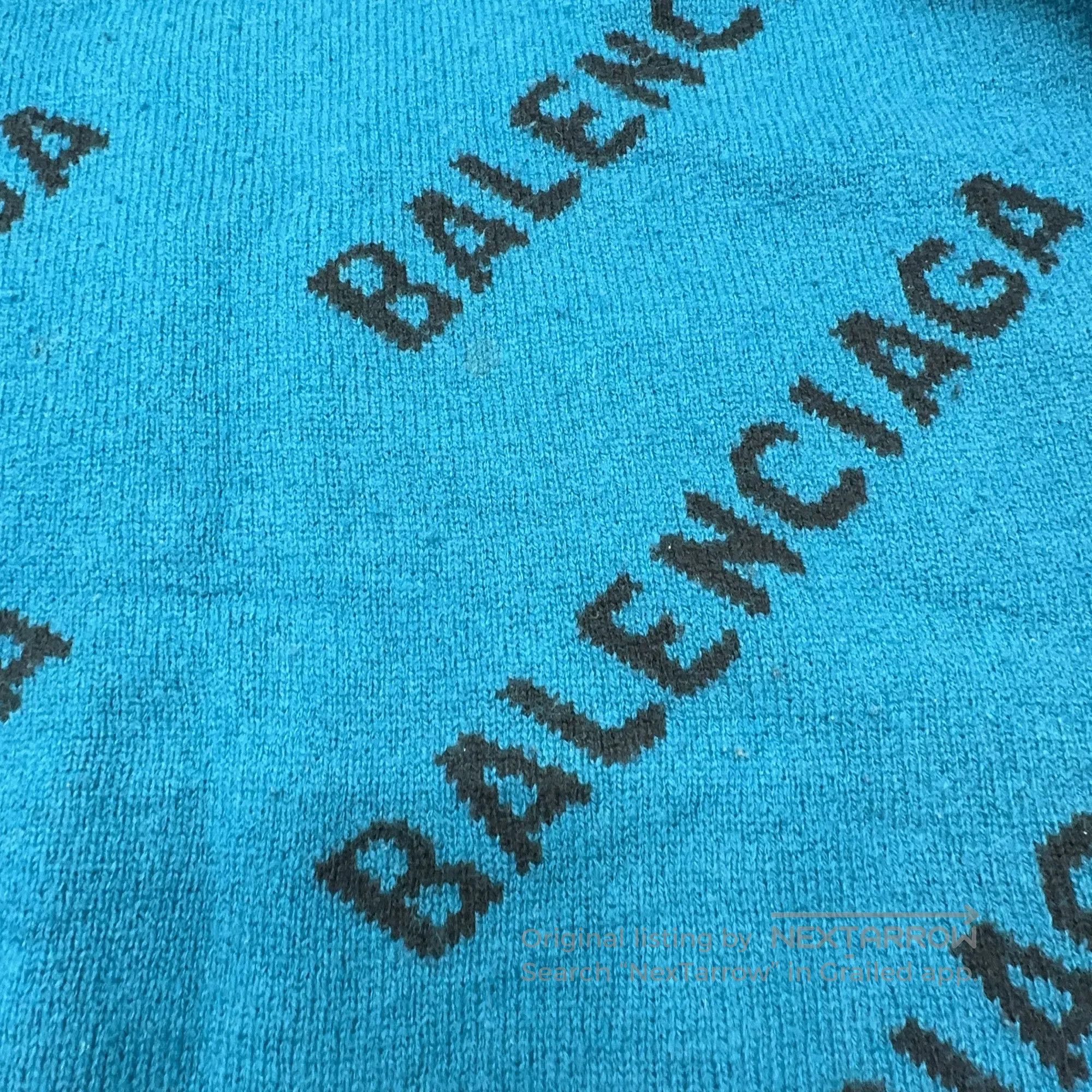 Balenciaga Balenciaga Logomania All Over Sweater | Grailed