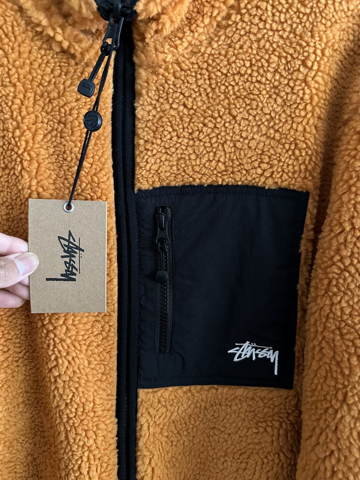 Stussy Stussy 8 Ball Sherpa Reversible Jacket Orange Size US M / EU 48-50 / 2 - 3 Thumbnail
