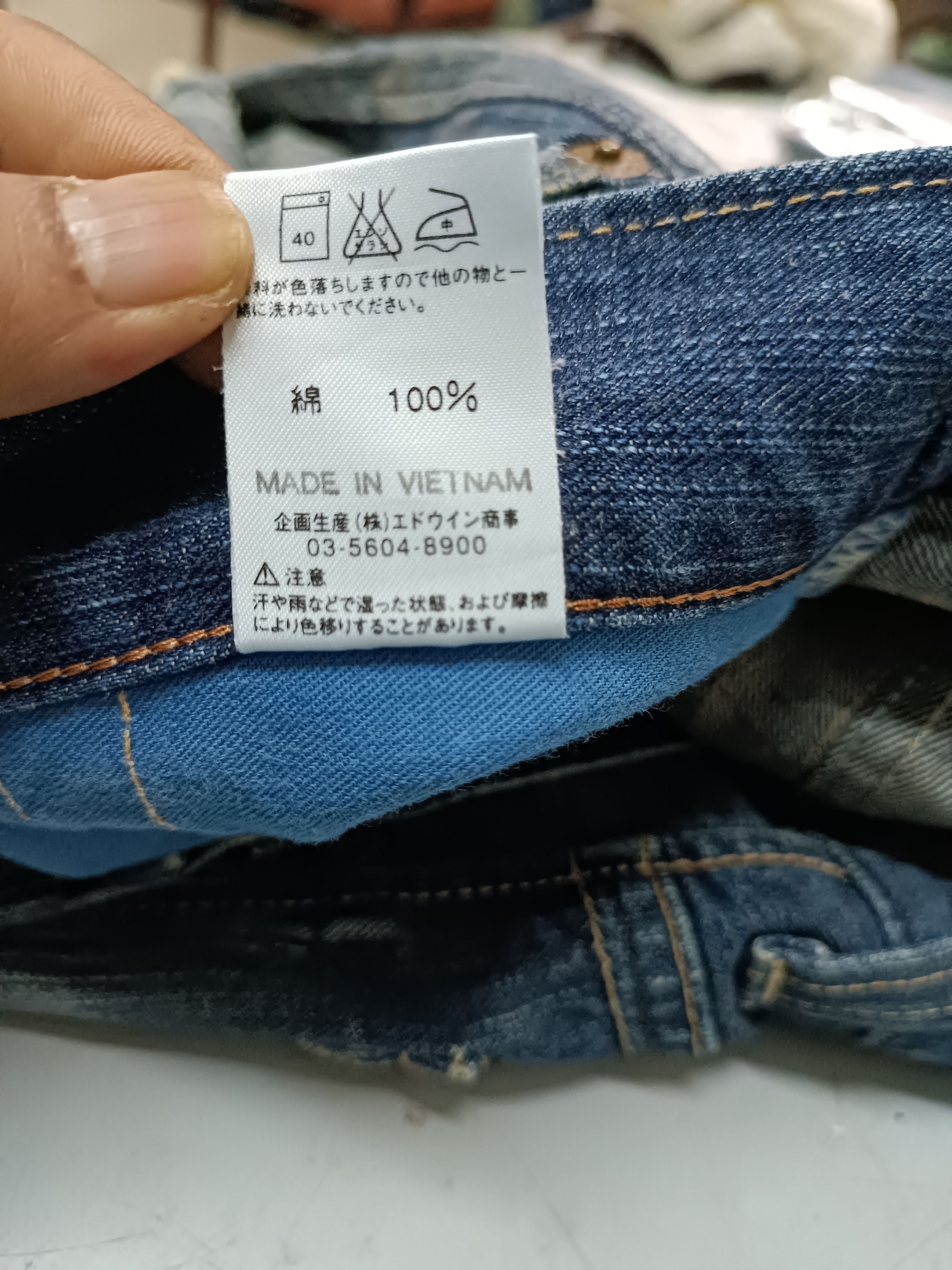 Edwin FLARED Edwin 503 Blue Trip Dirty Mud Wash Distressed Jeans Size US 35 - 18 Thumbnail