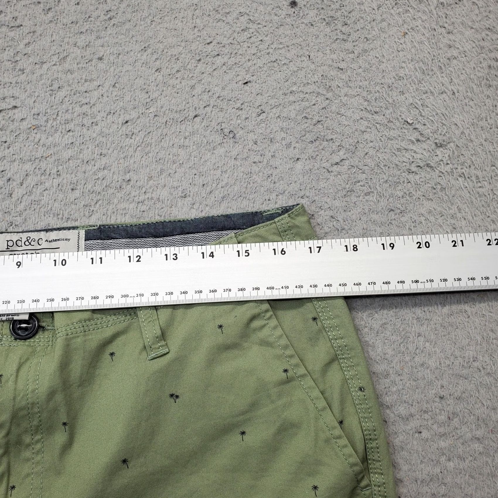 PD&C PD&C Chino Shorts Womens 32 Palm Trees Stretch Outdoor Zip Fly 9" Inseam Size 24" / US 00 / IT 34 - 7 Thumbnail