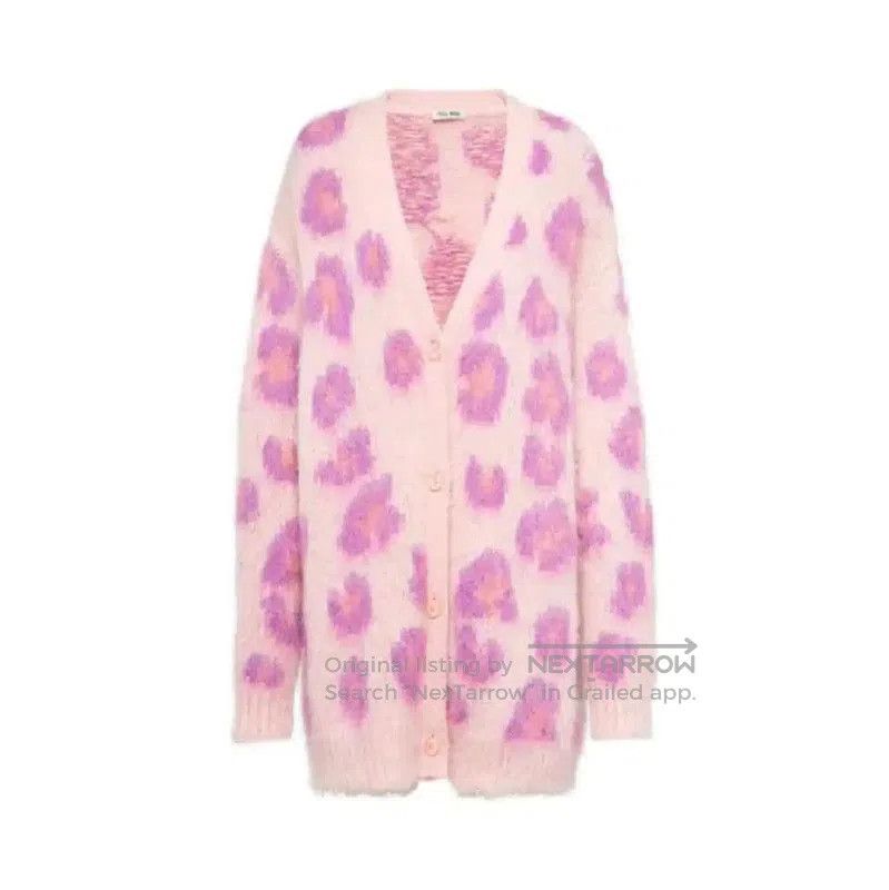 Miu Miu Miu Miu Color Block Mohair Cardigan for Women . Size L / US 10 / IT 46 - 6 Thumbnail