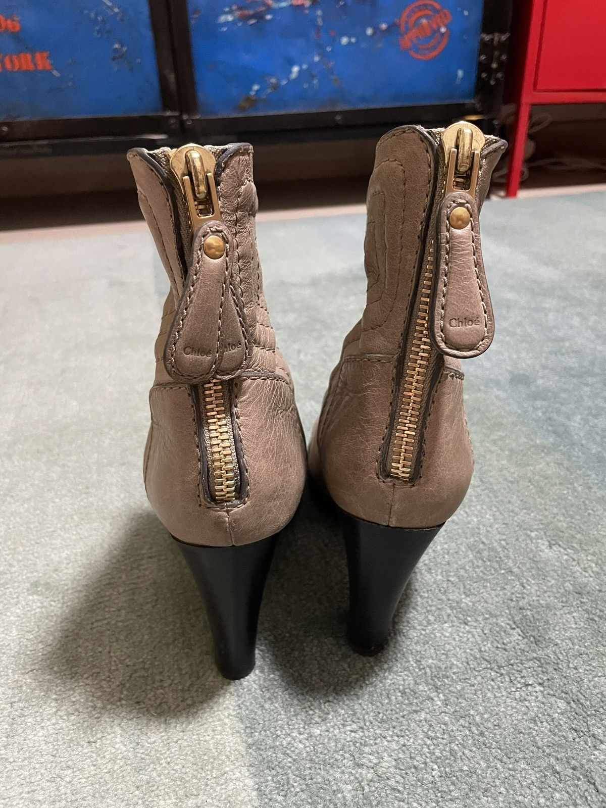 Chloe Chloé ankle boots in beige Size US 9 / IT 39 - 4 Thumbnail