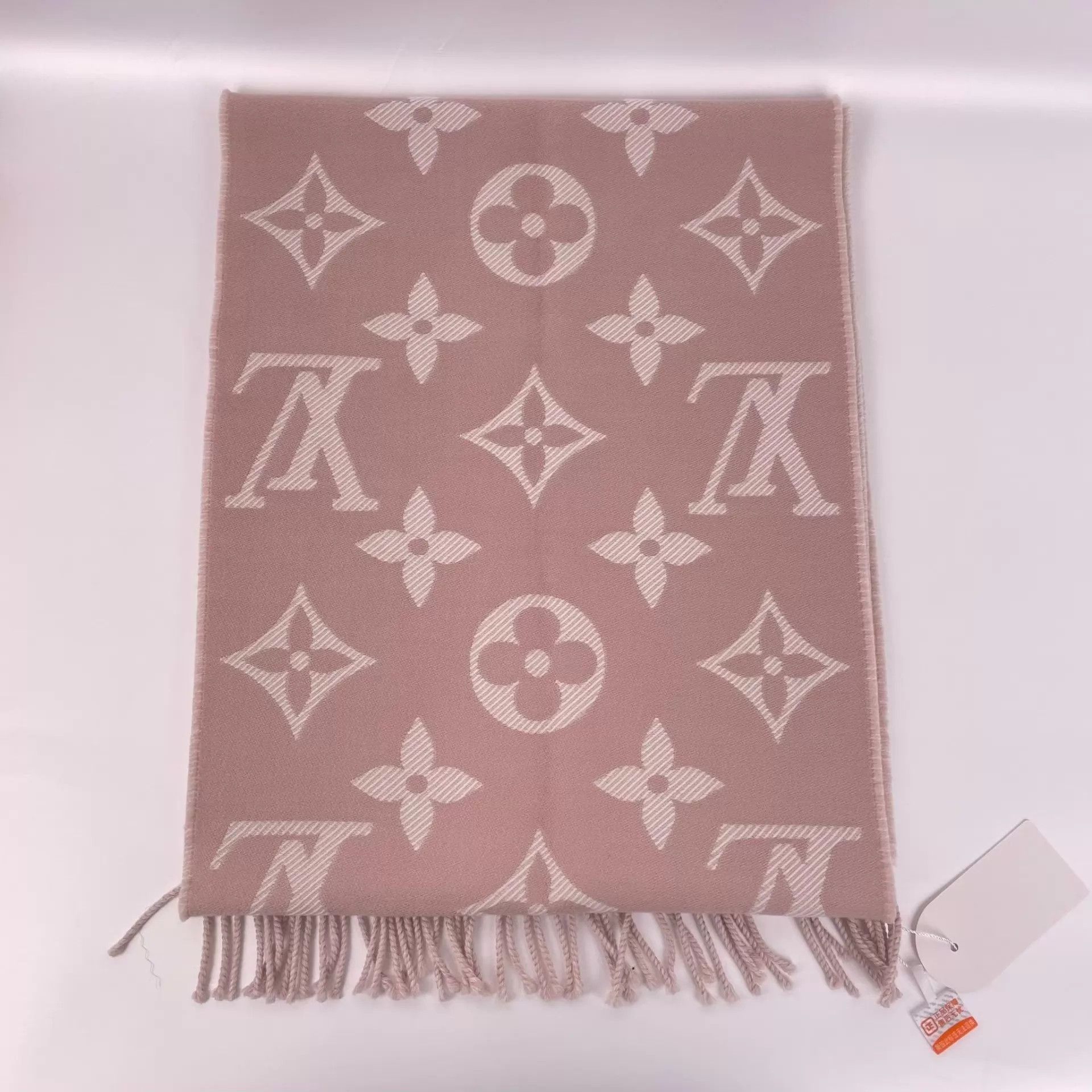 Louis Vuitton LV pink wool scarf 170x34cm new 260430VHH3S01 Size ONE SIZE - 8 Thumbnail