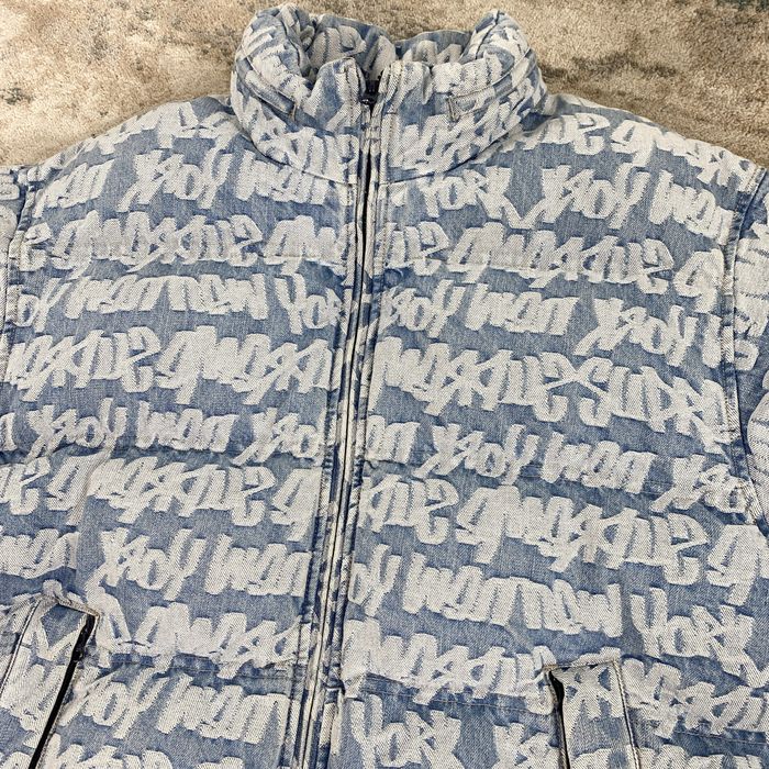 Supreme Supreme Fat Tip Jacquard Denim Jacket In Blue RRP £500