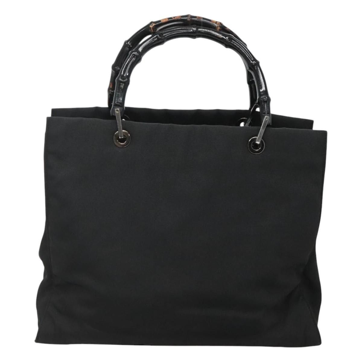 Gucci GUCCI Bamboo Hand Bag Nylon Black 002 002 Size ONE SIZE - 3 Thumbnail