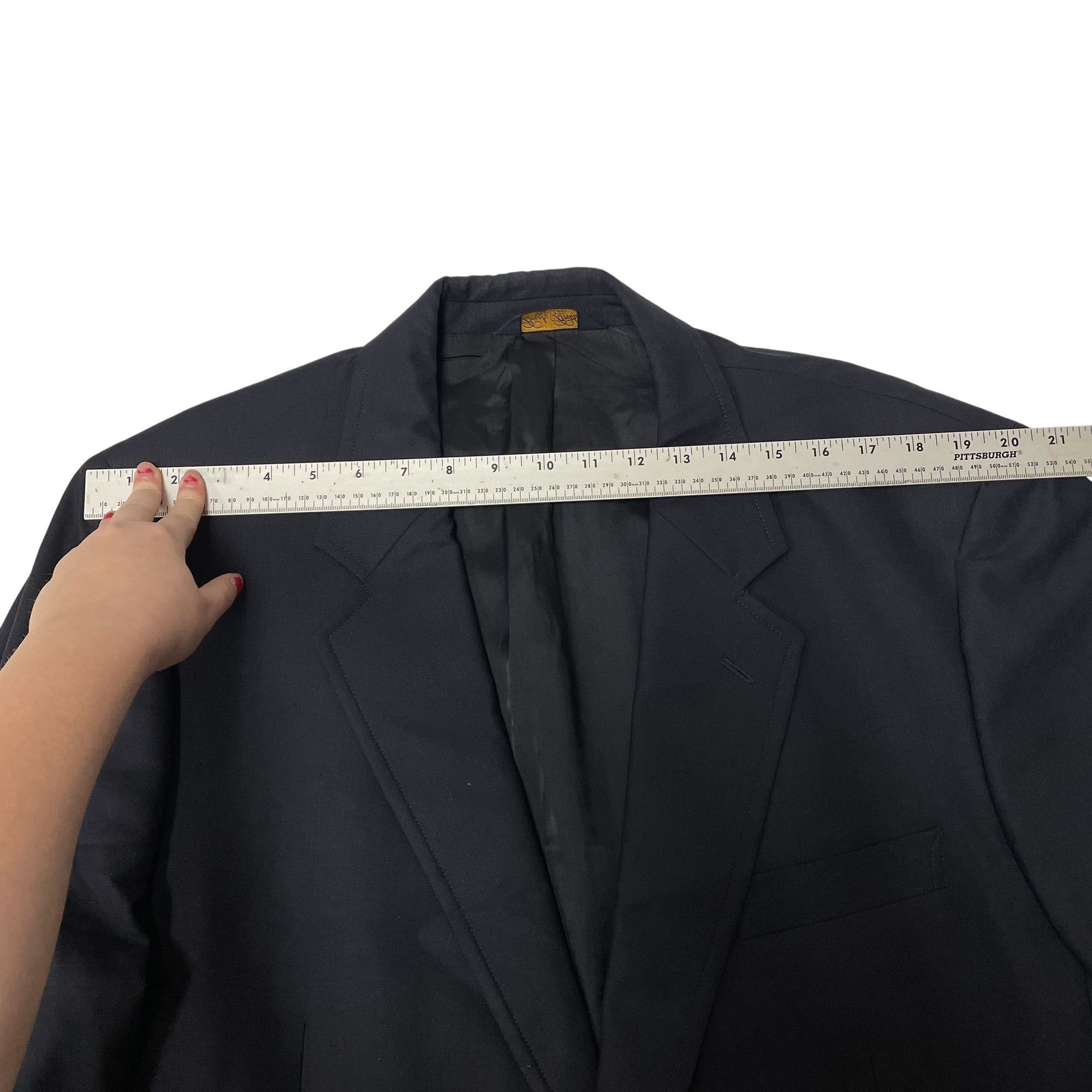 Brooks Brothers Vtg Brooks Brothers BROOKSEASE NAVY Blue Sport Coat Size 44L - 11 Thumbnail
