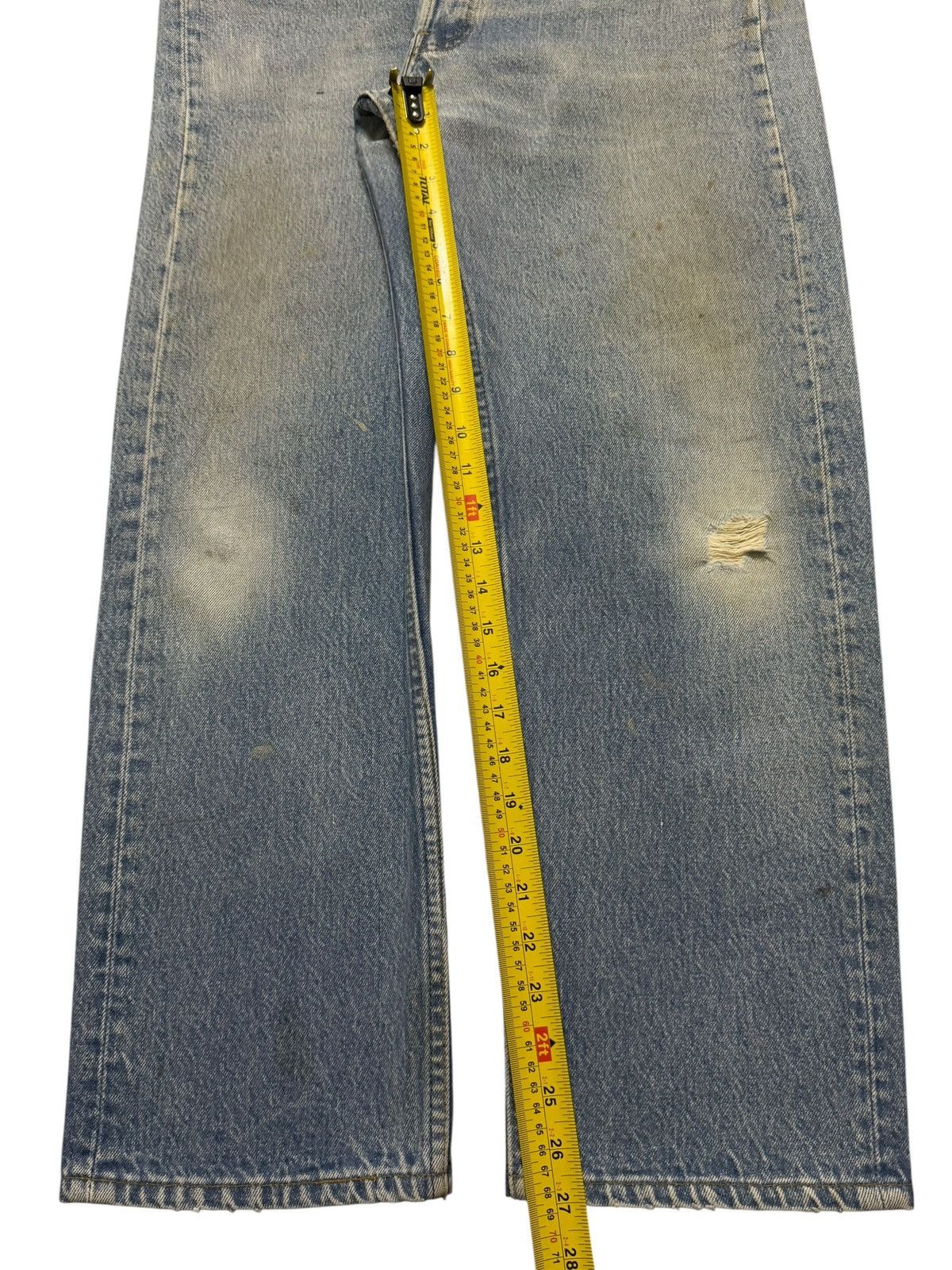 Levi's Vintage 80s Levis 501xx Blue Mud Wash Faded Straight Leg Fit Size US 33 - 11 Thumbnail