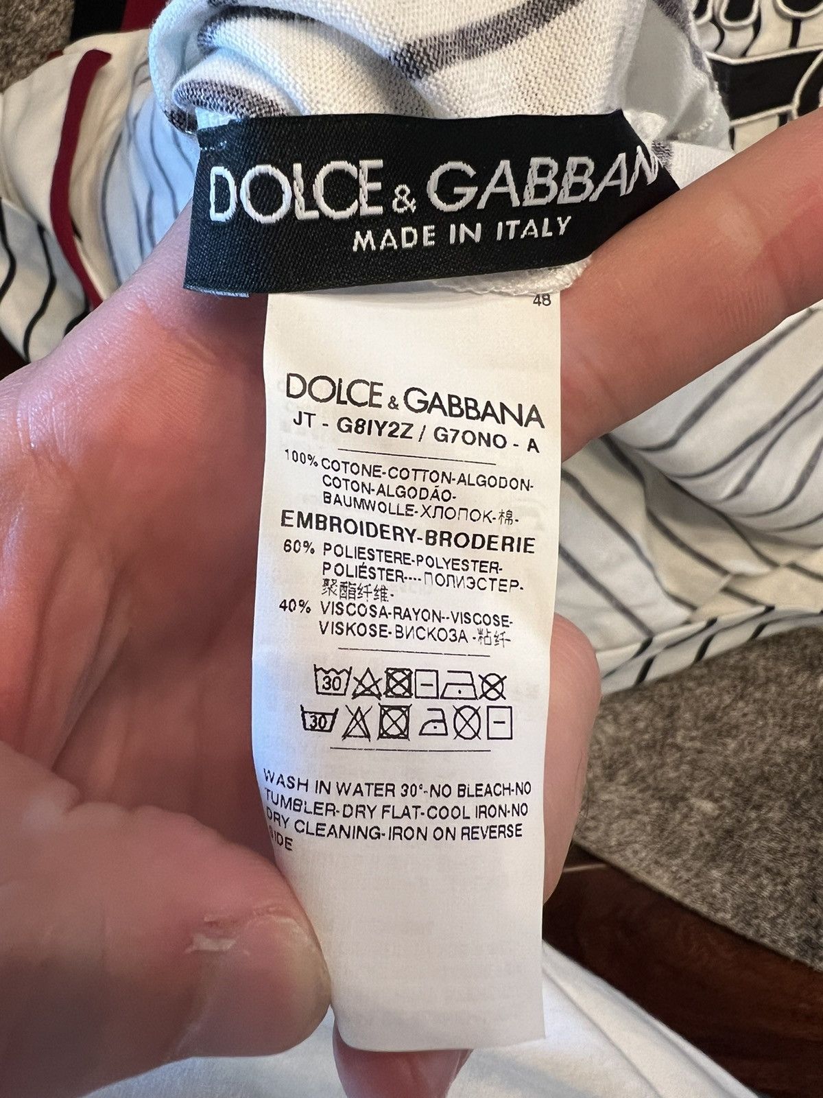 Dolce & Gabbana Dolce & Gabbana Baseball Jersey Size US S / EU 44-46 / 1 - 5 Thumbnail
