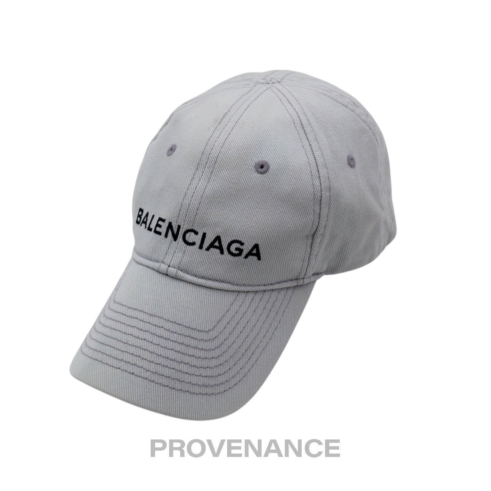 Balenciaga 🔴 Balenciaga Embroidered Logo Cap - Grey Size ONE SIZE - 2 Thumbnail