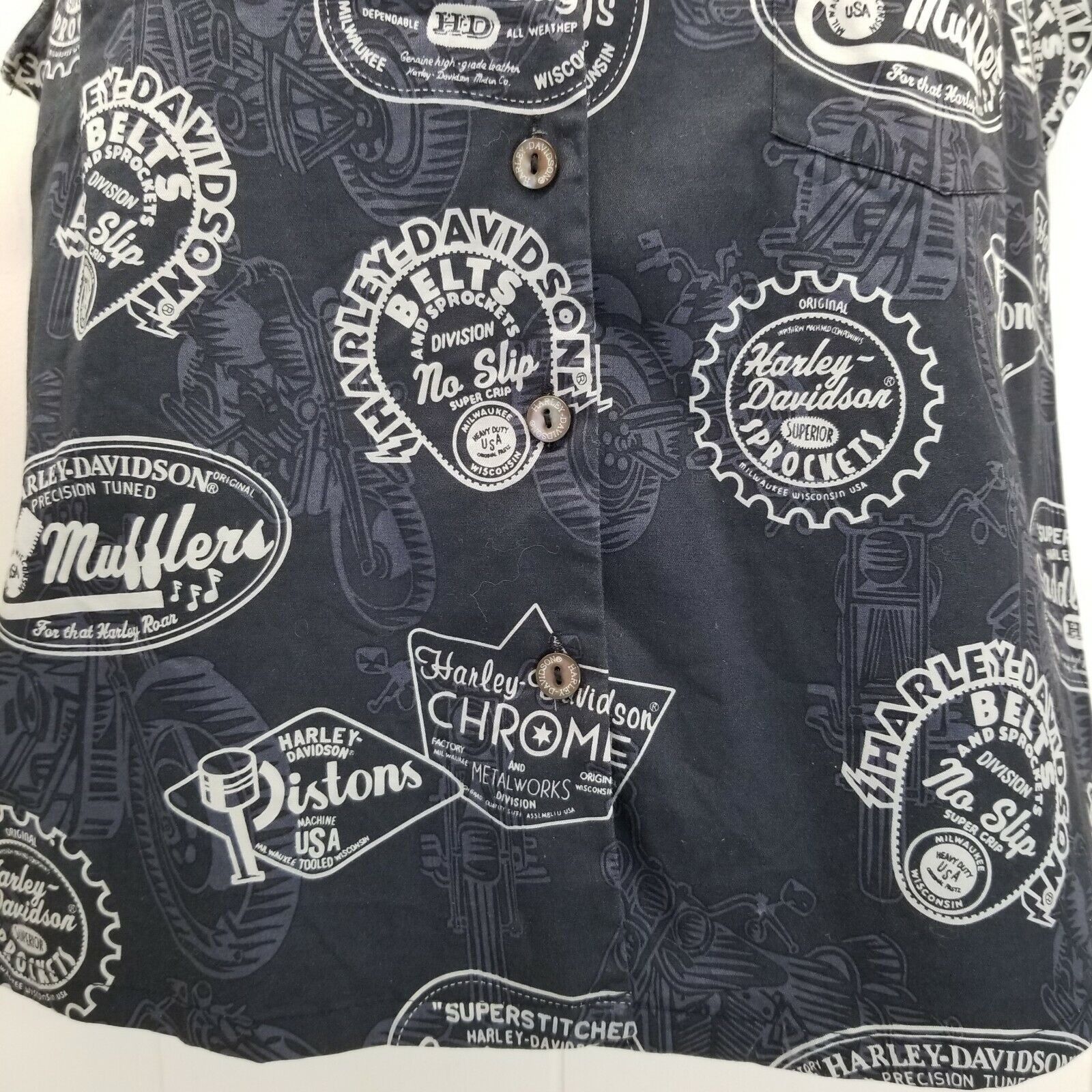 Harley Davidson Harley Davidson Tori Richard S Shirt Top Blouse Sleeveless B Size S / US 4 / IT 40 - 2 Thumbnail