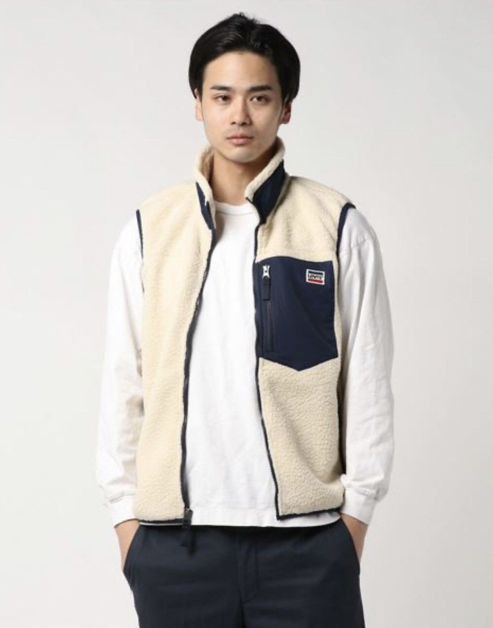 Levi's Levis Men’s Fleece Vest Jacket Size US M / EU 48-50 / 2 - 2 Thumbnail