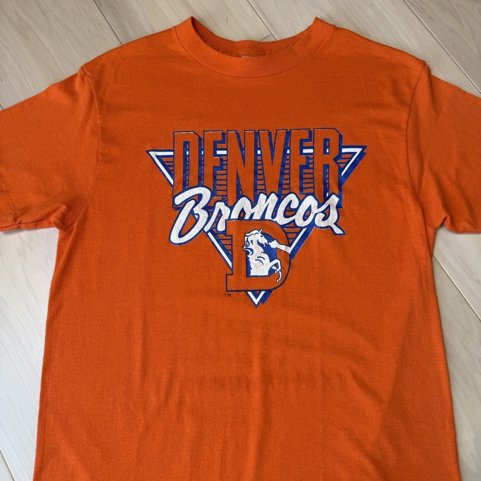 Champion Vintage Denver Broncos Shirt Medium Orange 80s Made in USA Size US M / EU 48-50 / 2 - 4 Thumbnail
