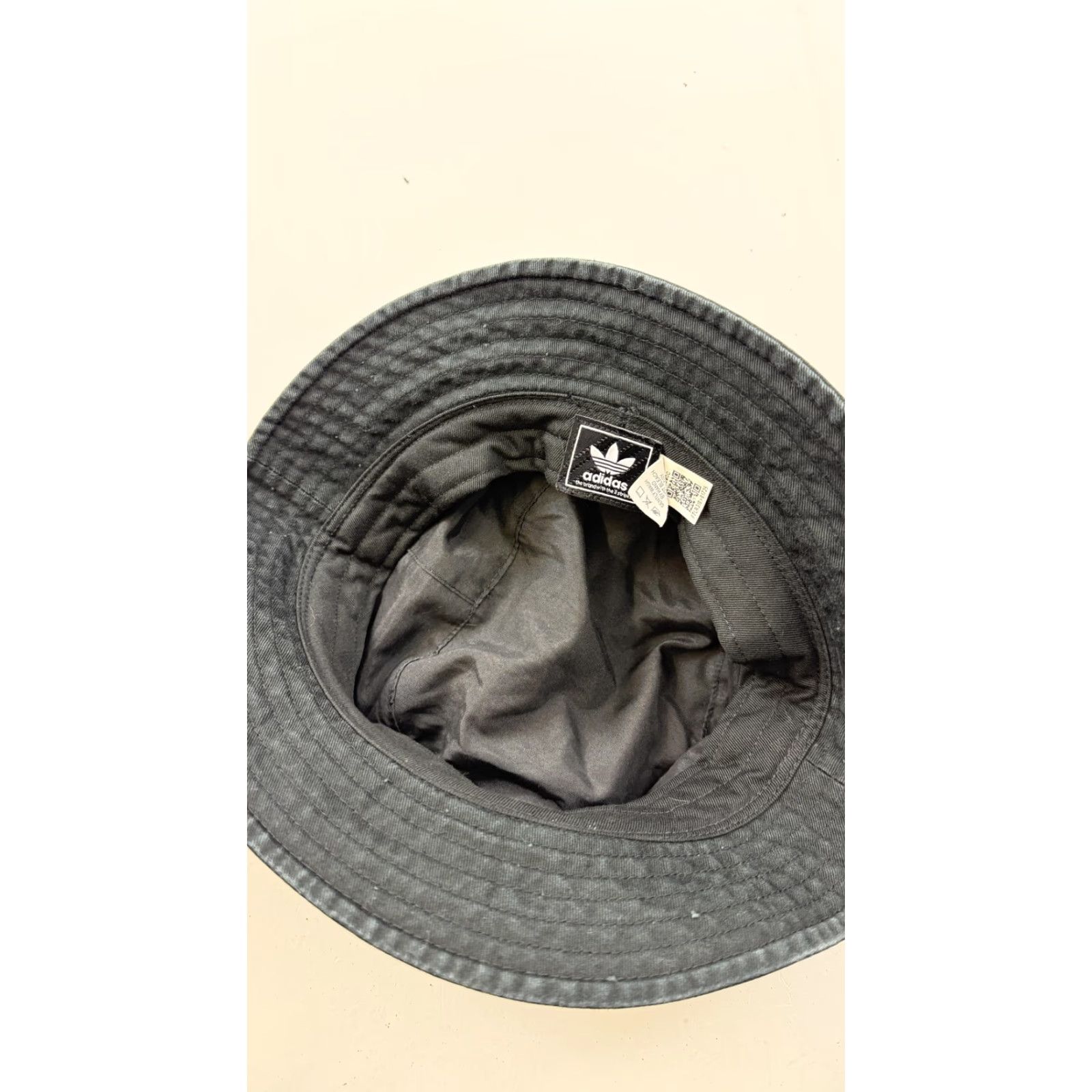 Adidas VINTAGE Adidas Hat Bucket Fitted Mens One Size Black Trefoil Logo Casual Streetwear Size ONE SIZE - 3 Thumbnail