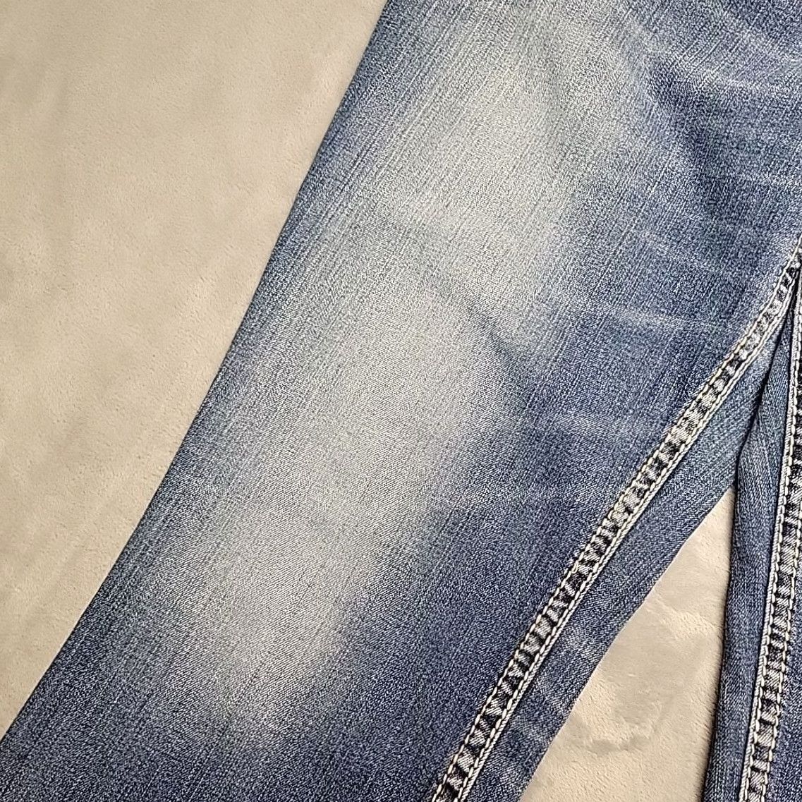 Silver Jeans Co. VINTAGE Silver Jeans Womens 20 Tall Suki Slim Bootcut Stretch Blend Thick Stitch Cowboy Jeans Blue 34in Inseam with Belt Loops Womens Size 42" / US 20 - 5 Thumbnail