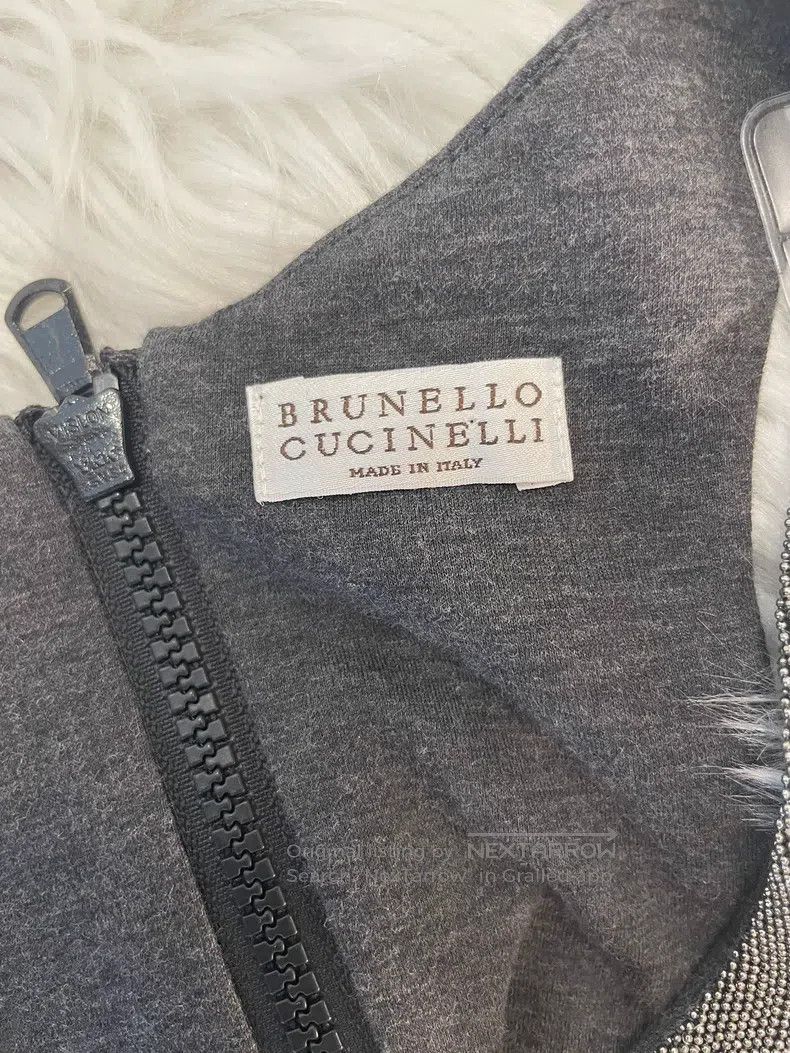 Brunello Cucinelli Brunello Cucinelli Silver Beaded Vest Size L / US 10 / IT 46 - 3 Thumbnail