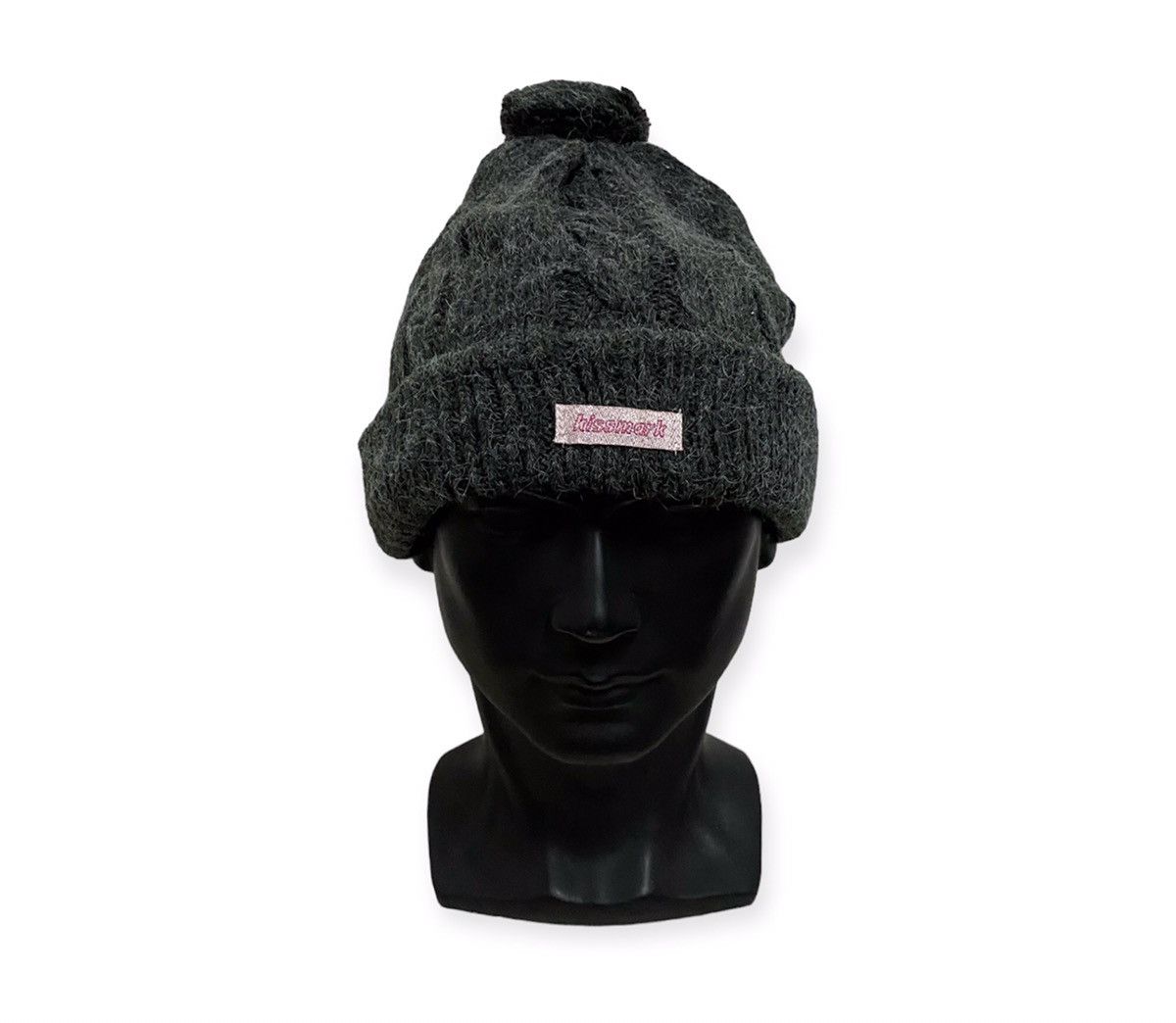 image of Kissmark Plain Beanie Hat in Grey, Men's