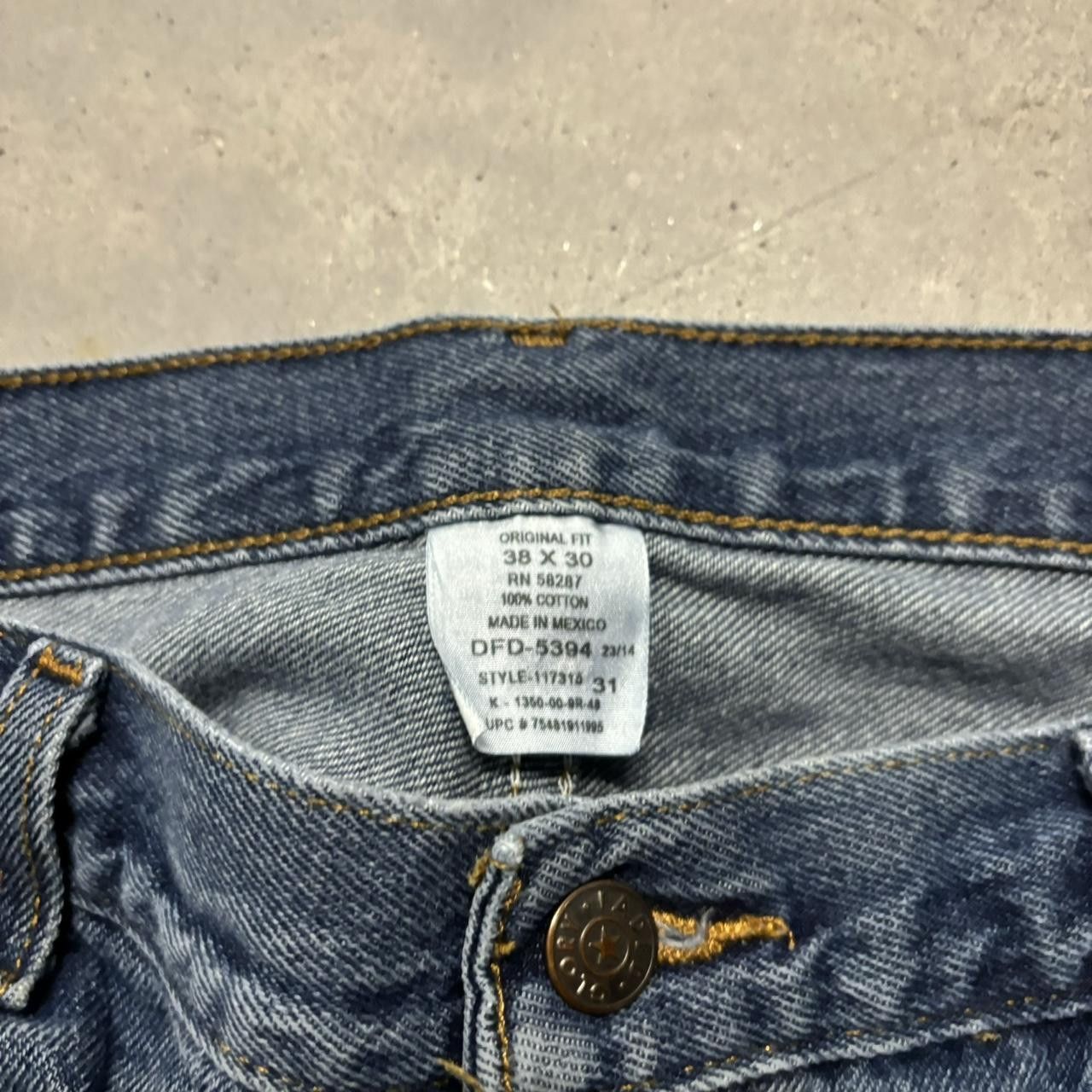 Japanese Brand × Vintage Crazy Vintage Y2K/2000s Grunge Faded Medium Wash Denim Jeans! Size US 36 / EU 52 - 7 Thumbnail