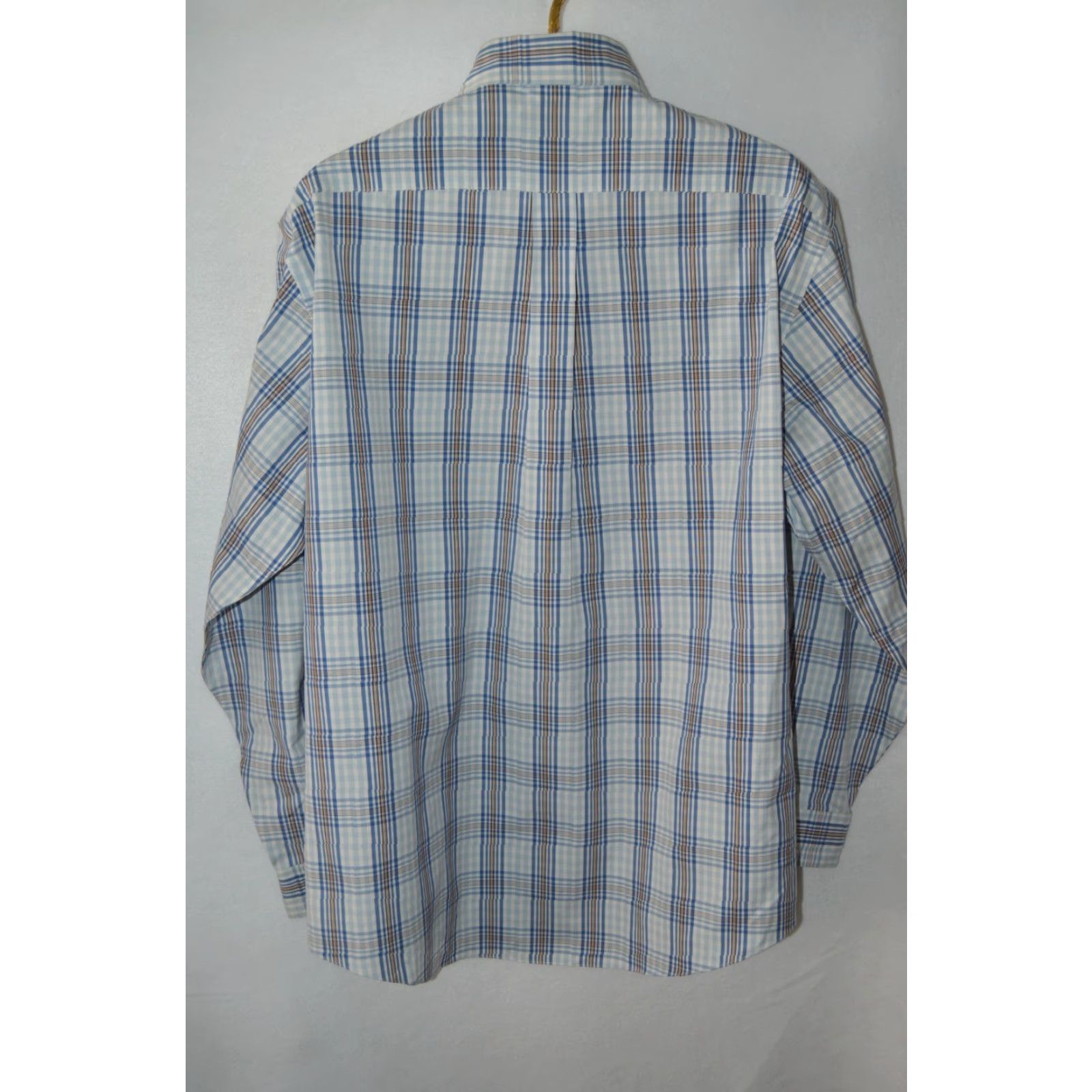 Brooks Brothers Brooks Brothers Button-Up Shirt Men’s Blue Plaid Cotton Large Size Regular Fit Shirt Size US L / EU 52-54 / 3 - 2 Thumbnail