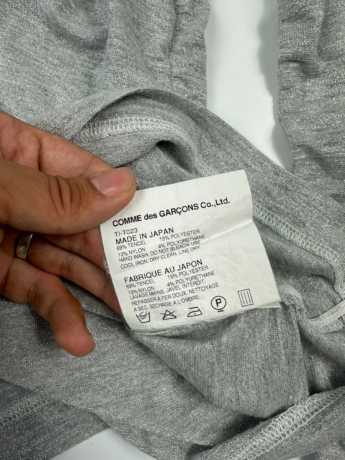 Comme des Garcons Comme Des Garçons Tricot AD2011 Grey Glitter Longsleeves Size M / US 6-8 / IT 42-44 - 7 Thumbnail