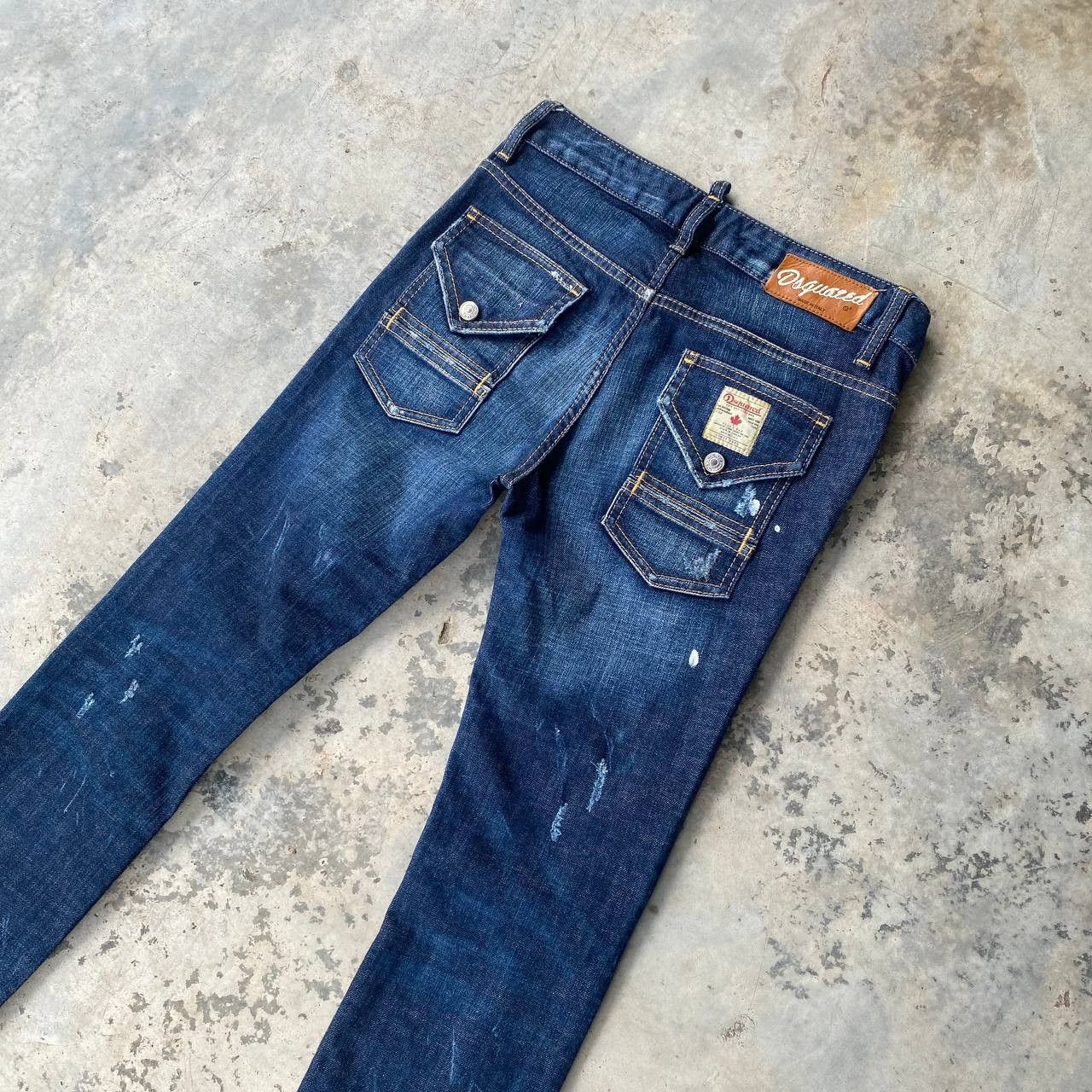 Dsquared2 DSQUARED2 DISTRESSED PAINTED JEAN SIZE 36 MADE IN ITALY Size 30" / US 8 / IT 44 - 3 Thumbnail