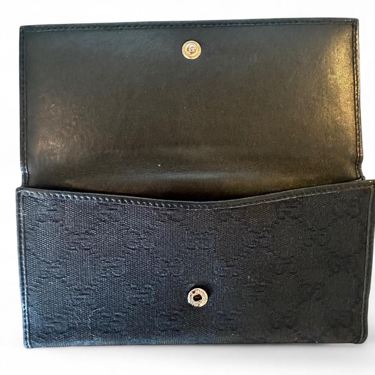 Gucci GUCCI Black GG Monogram bi-fold wallet signature GG canvas Size ONE SIZE - 5 Thumbnail