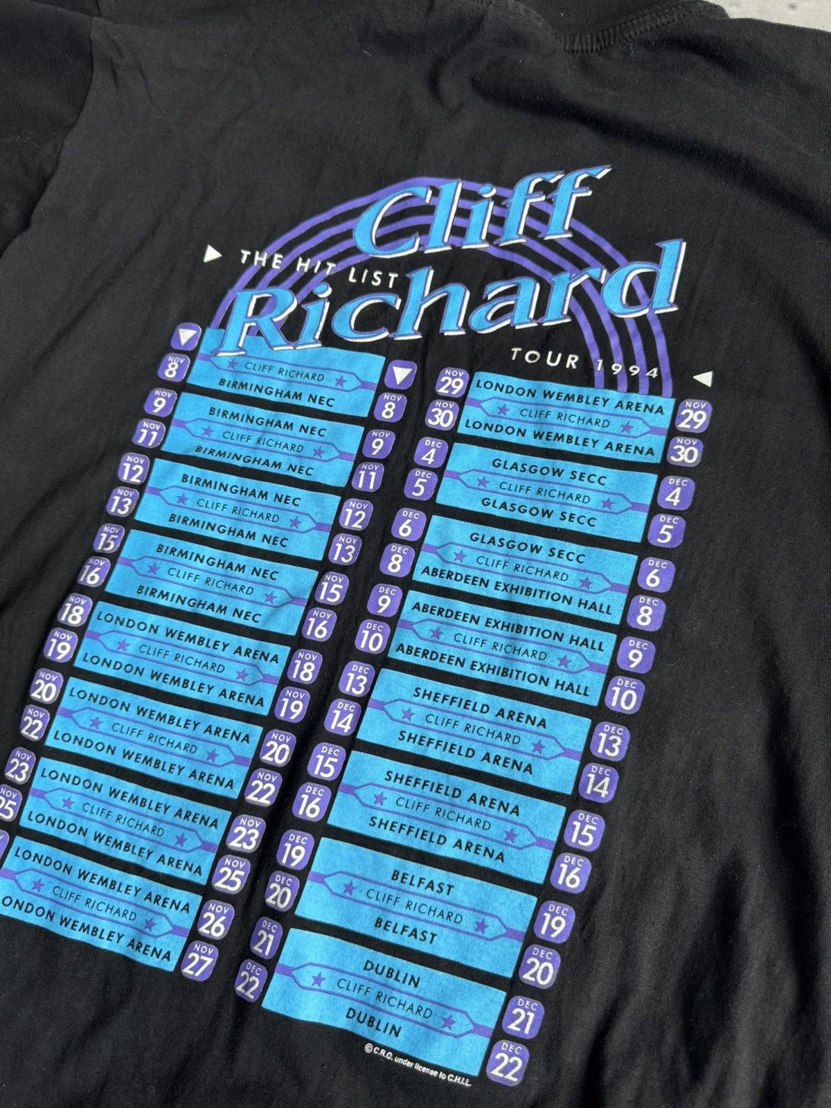 Vintage Vintage Chiff Richard tee 00s tour 1994 CRO Size US M / EU 48-50 / 2 - 6 Thumbnail