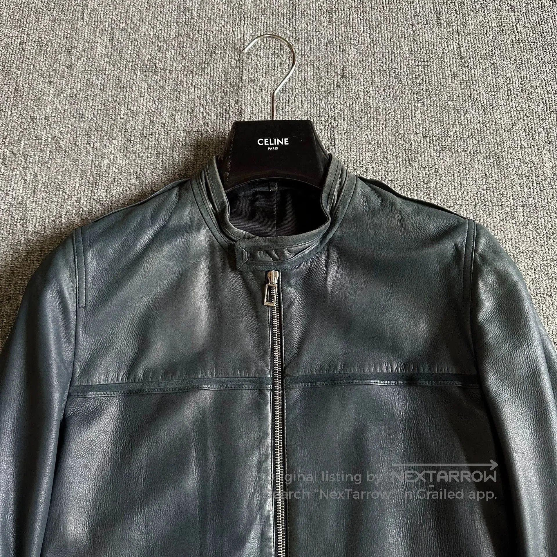 Dior Dior Malachite Green Leather Jacket. Size US M / EU 48-50 / 2 - 2 Thumbnail
