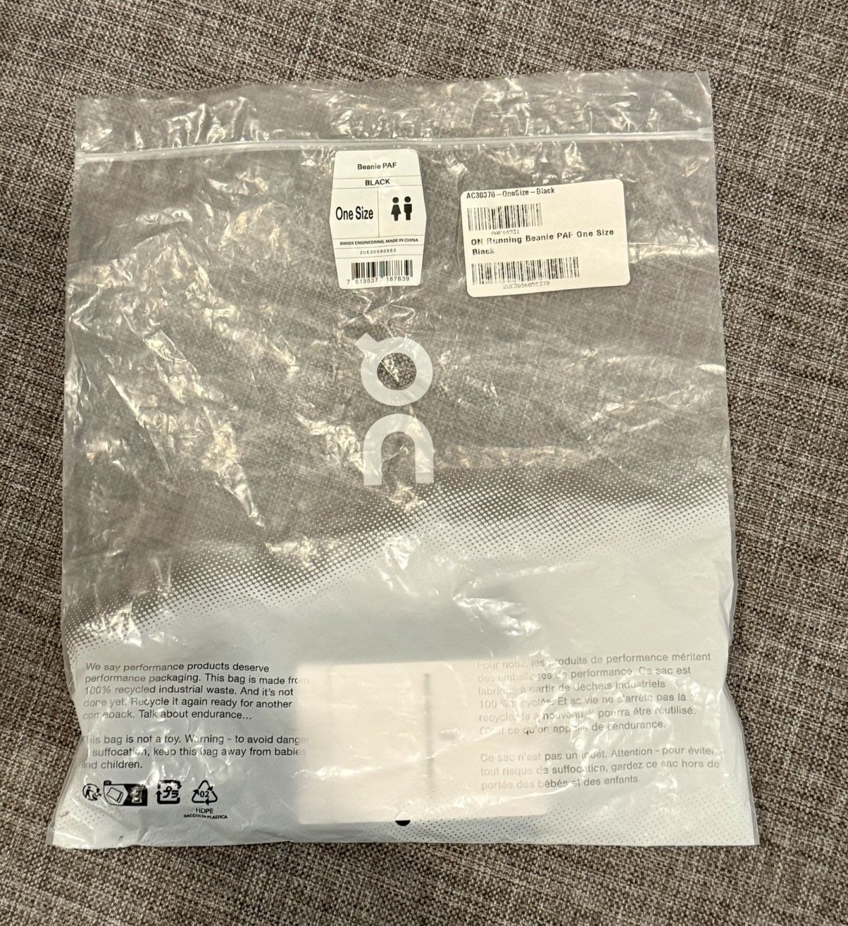 On × POST ARCHIVE FACTION (PAF) PAF Beanie Size ONE SIZE - 6 Thumbnail