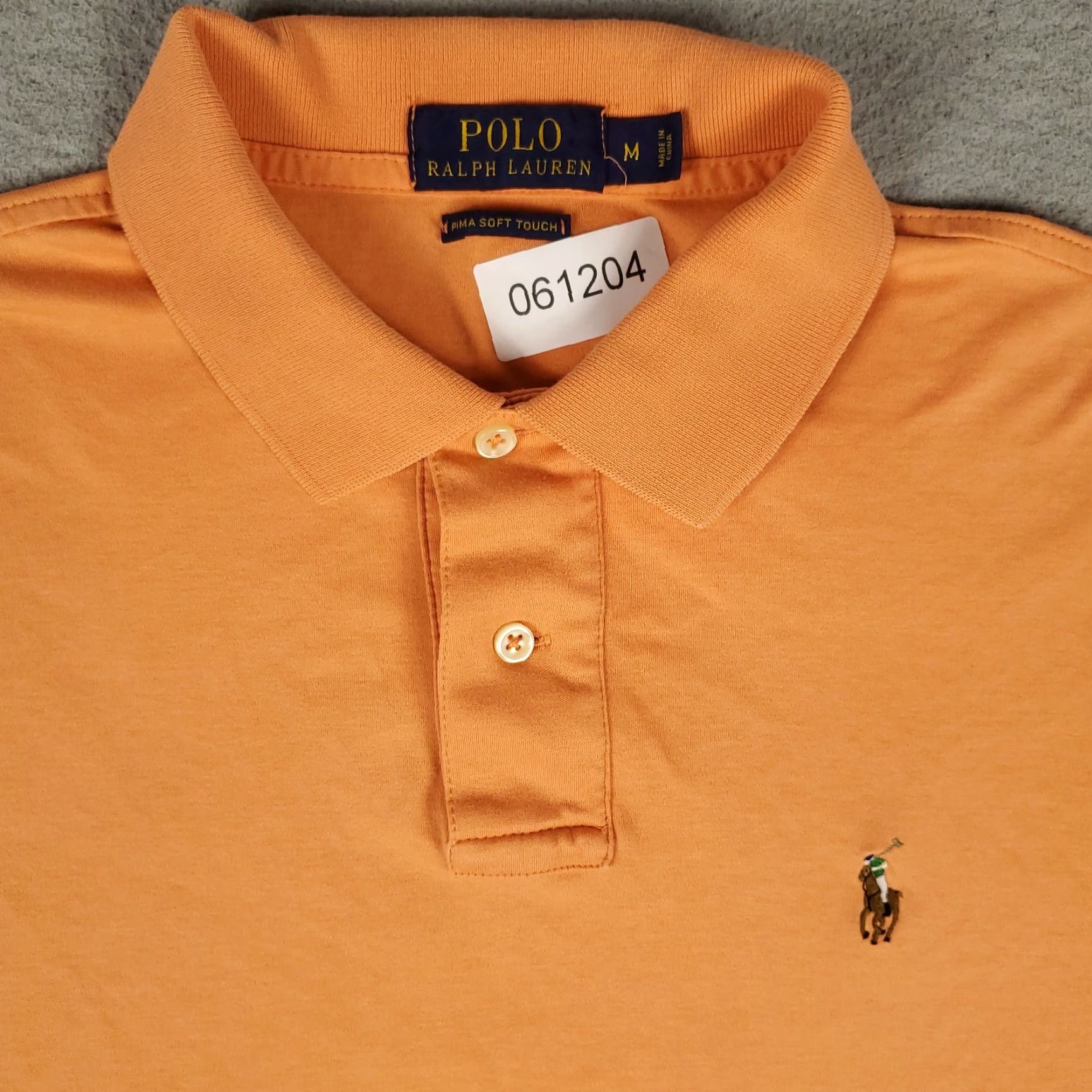 Ralph Lauren Ralph Lauren Polo Shirt Mens Medium Orange Casual Short Sleeve Solid Classic Preppy Size US M / EU 48-50 / 2 - 2 Thumbnail